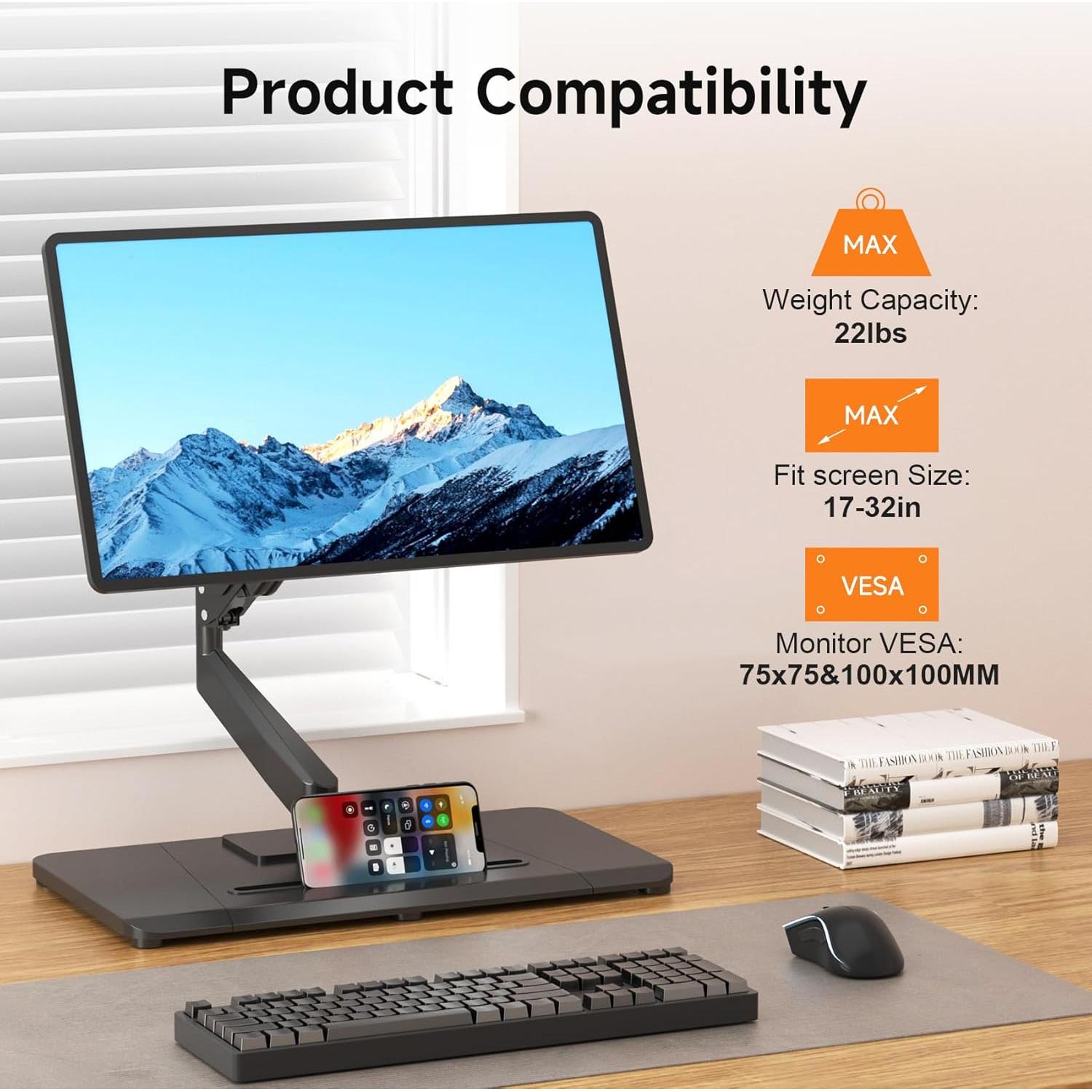 Brazo de Monitor Ajustable Pholiten para Pantallas de 17-32"