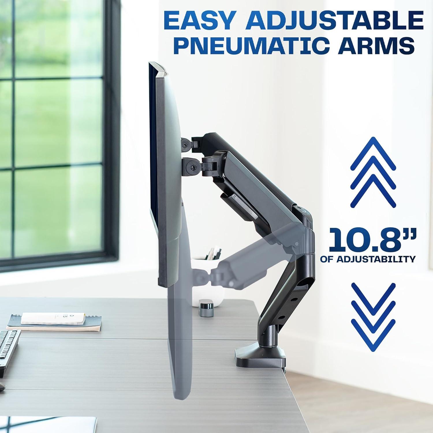 Soporte de Monitor Doble VIVO STAND-V200O hasta 35" Negro