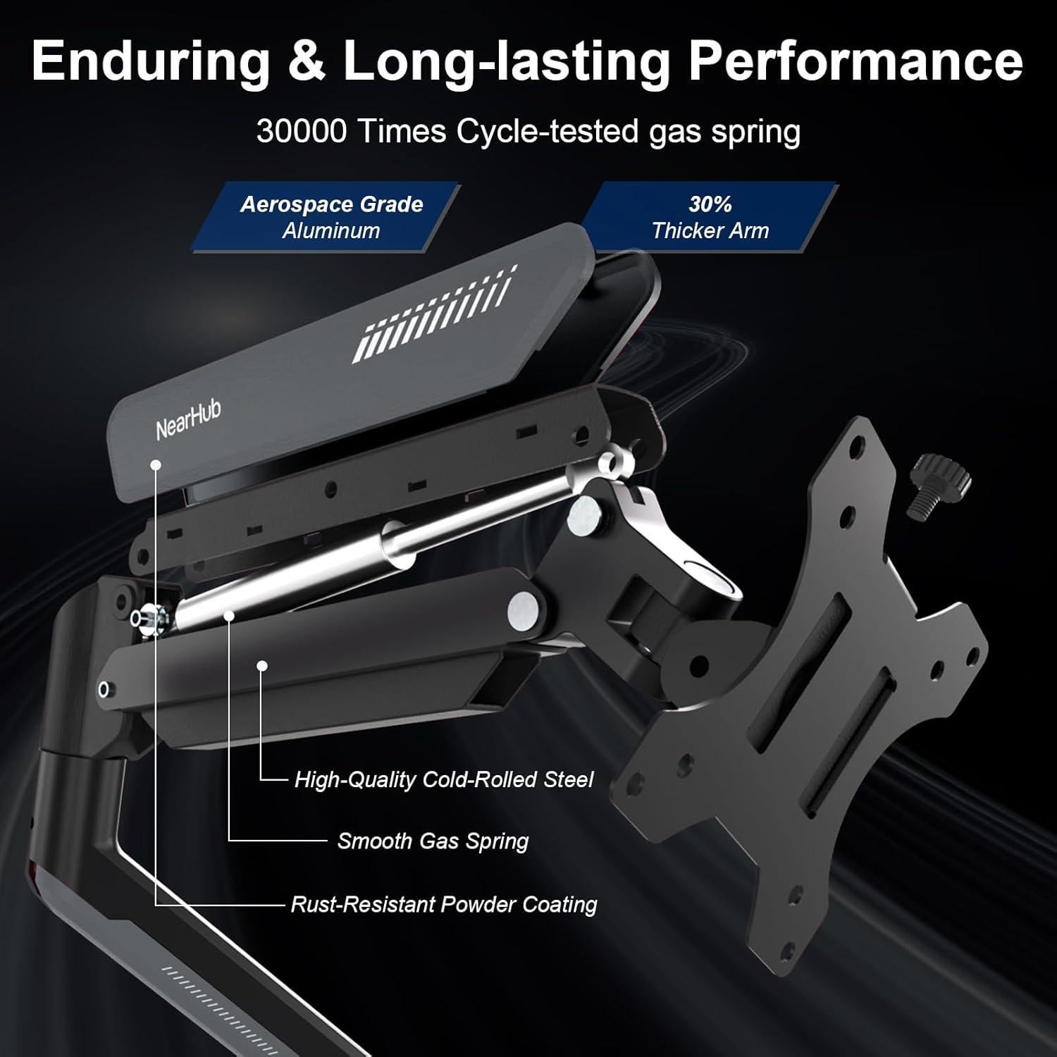 Soporte de Monitor Individual NearHub para Pantallas 13-32"