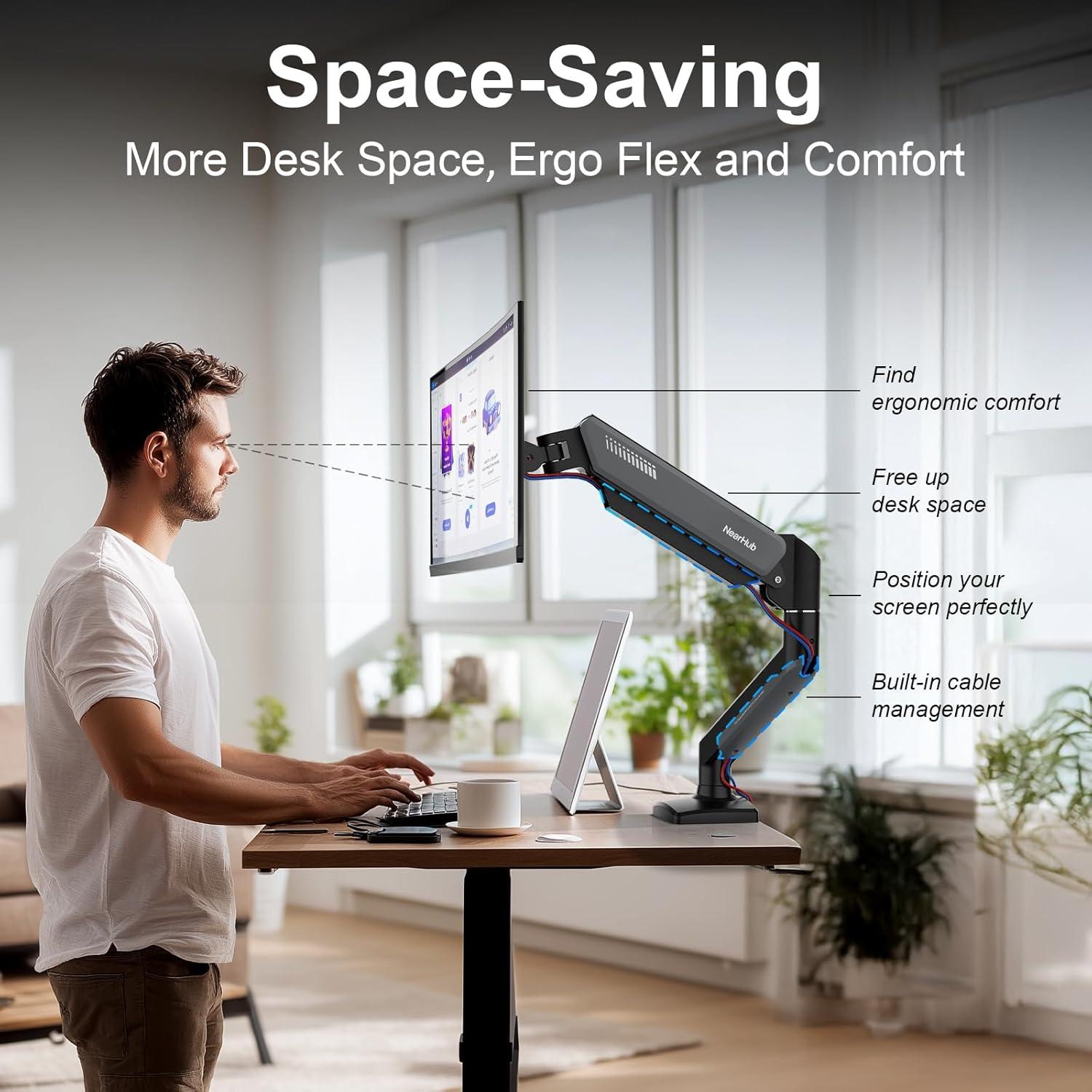 Soporte de Monitor Individual NearHub para Pantallas 13-32"