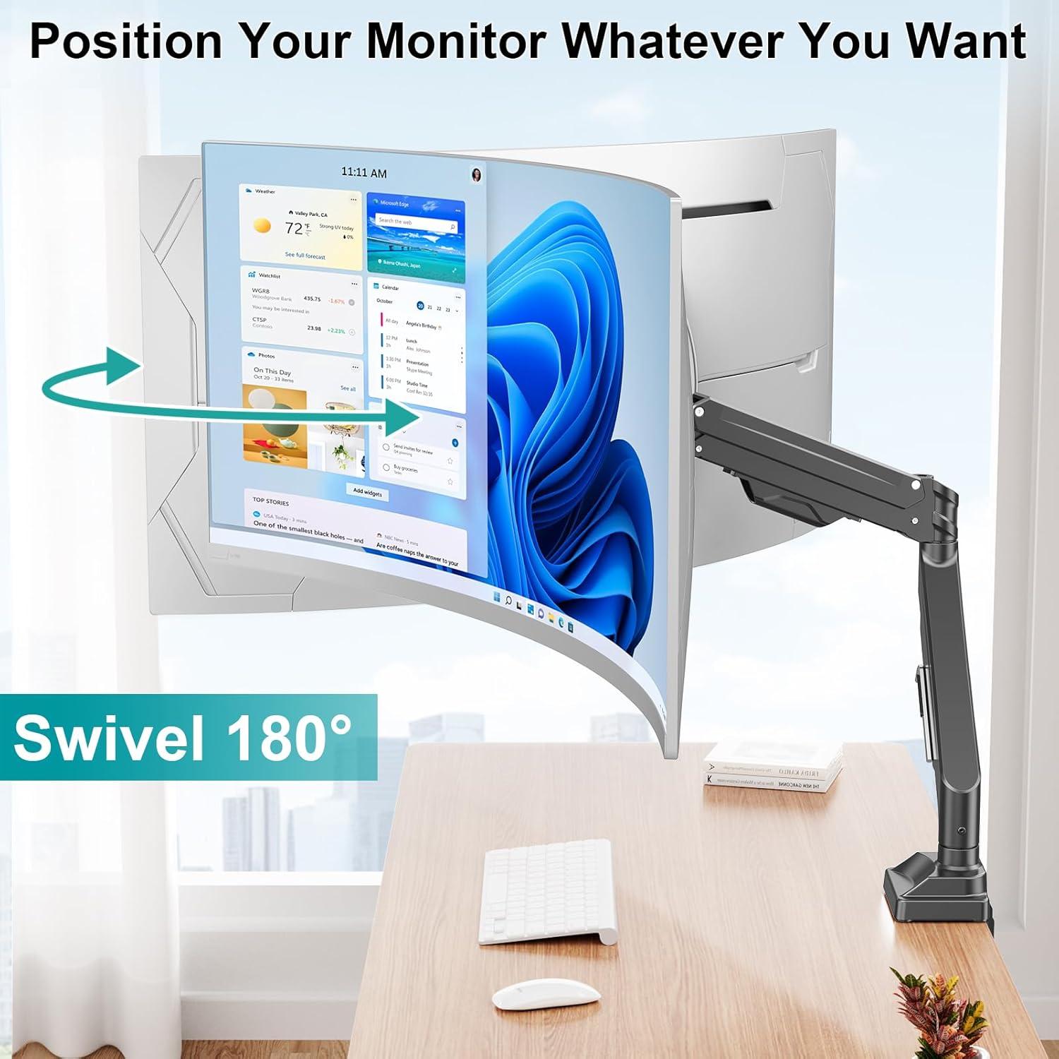 Soporte de Monitor MOUNT PRO Brazo Individual 43" 15kg Ajustable