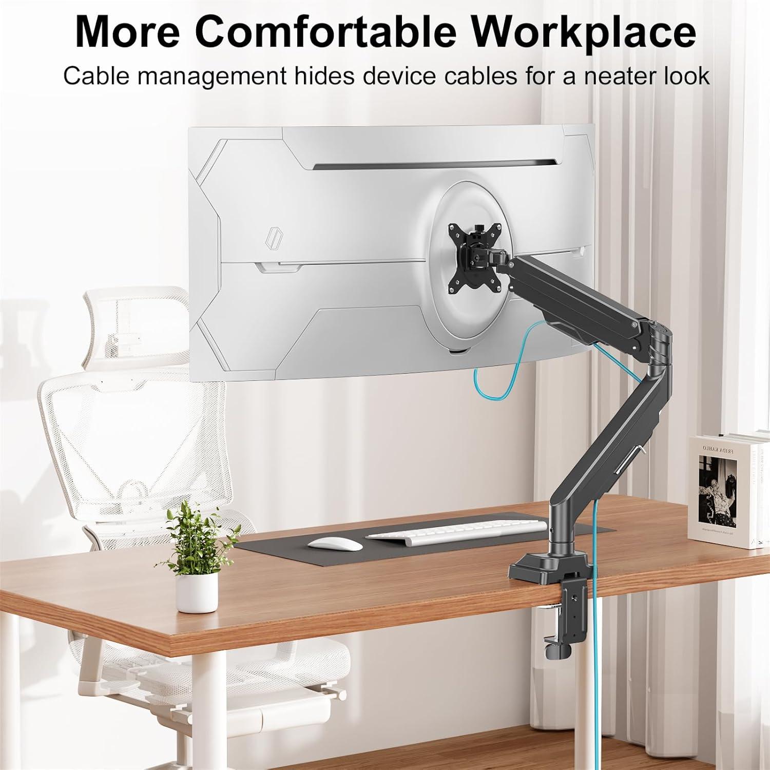 Soporte de Monitor MOUNT PRO Brazo Individual 43" 15kg Ajustable