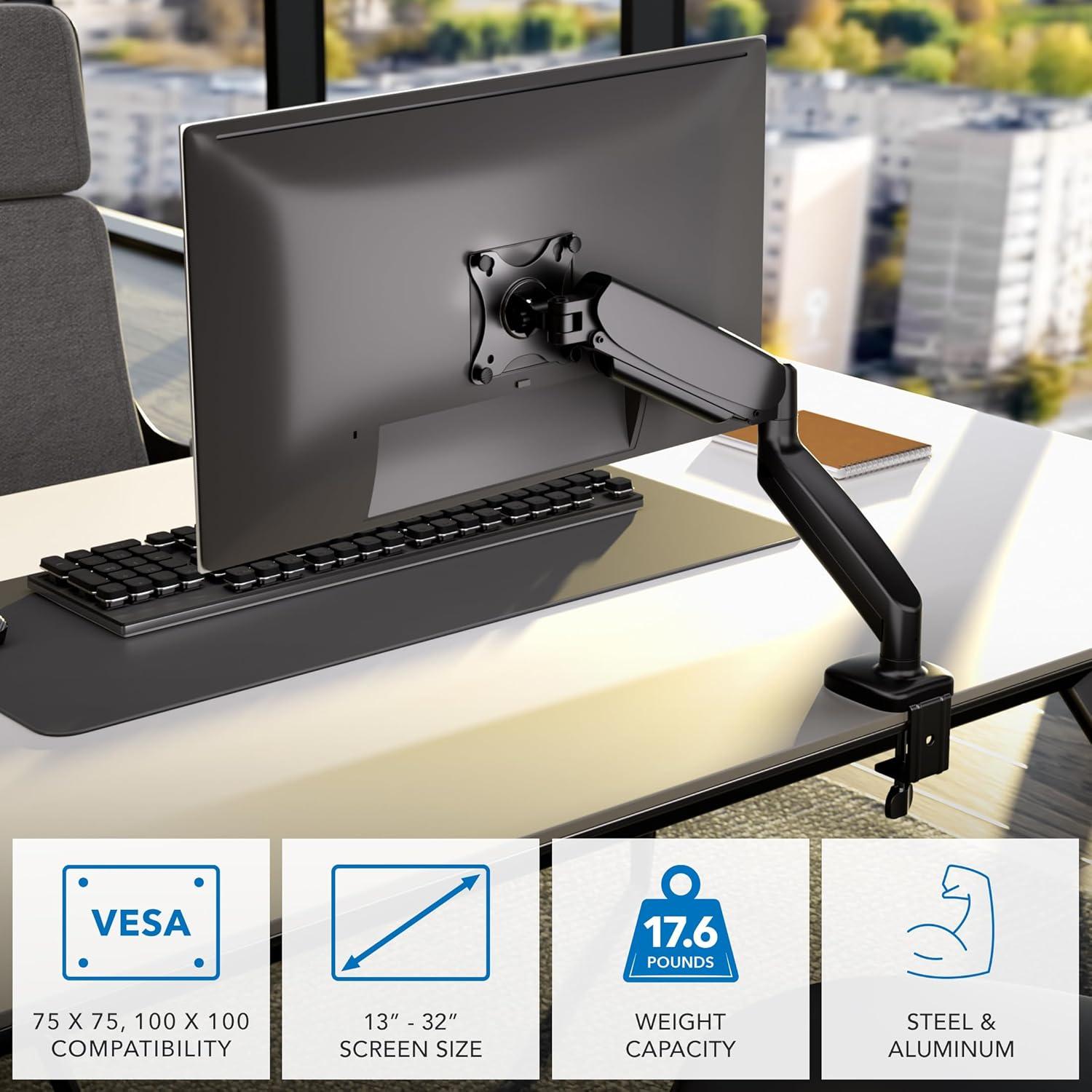 Soporte de Monitor Mount-It! MI-1881BLK Ajustable 13-32"