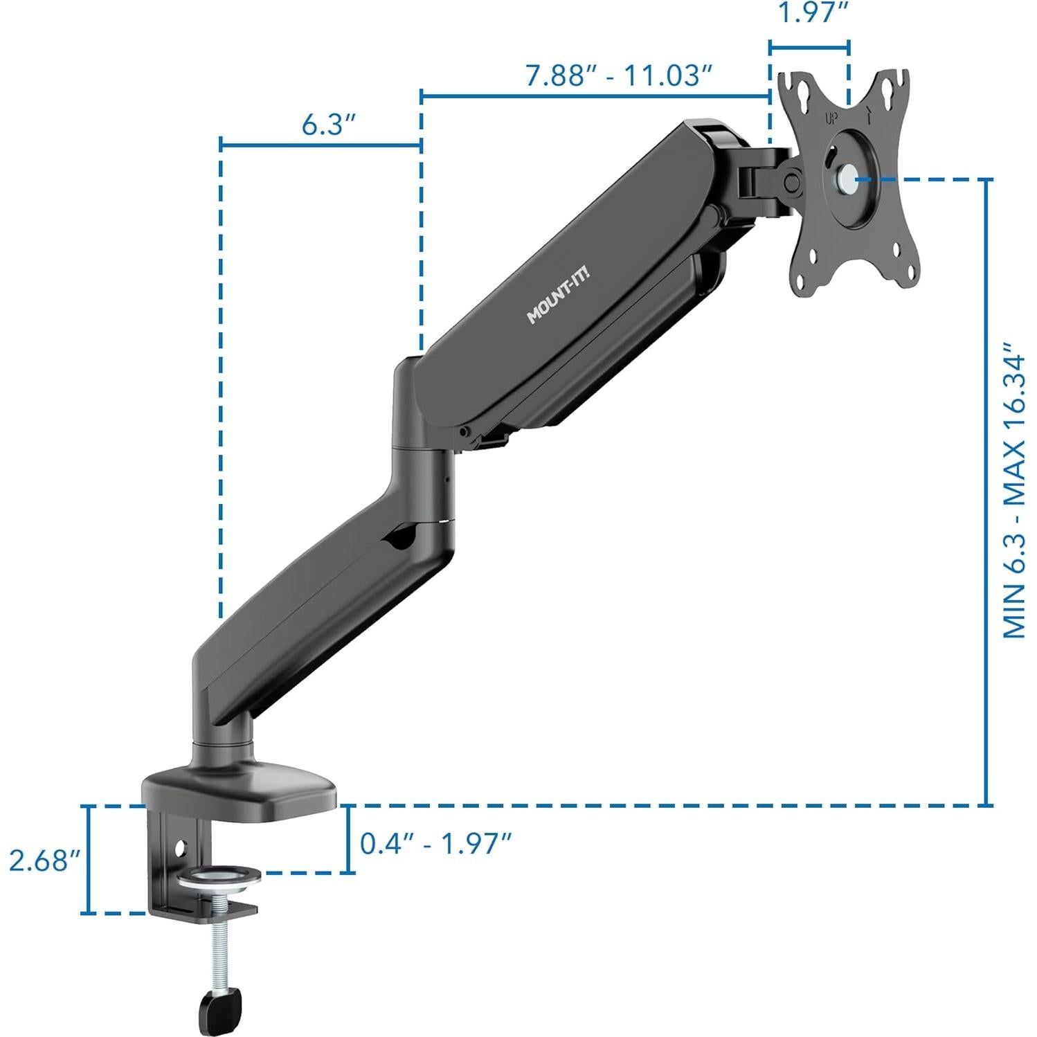 Soporte de Monitor Mount-It! MI-1881BLK Ajustable 13-32"