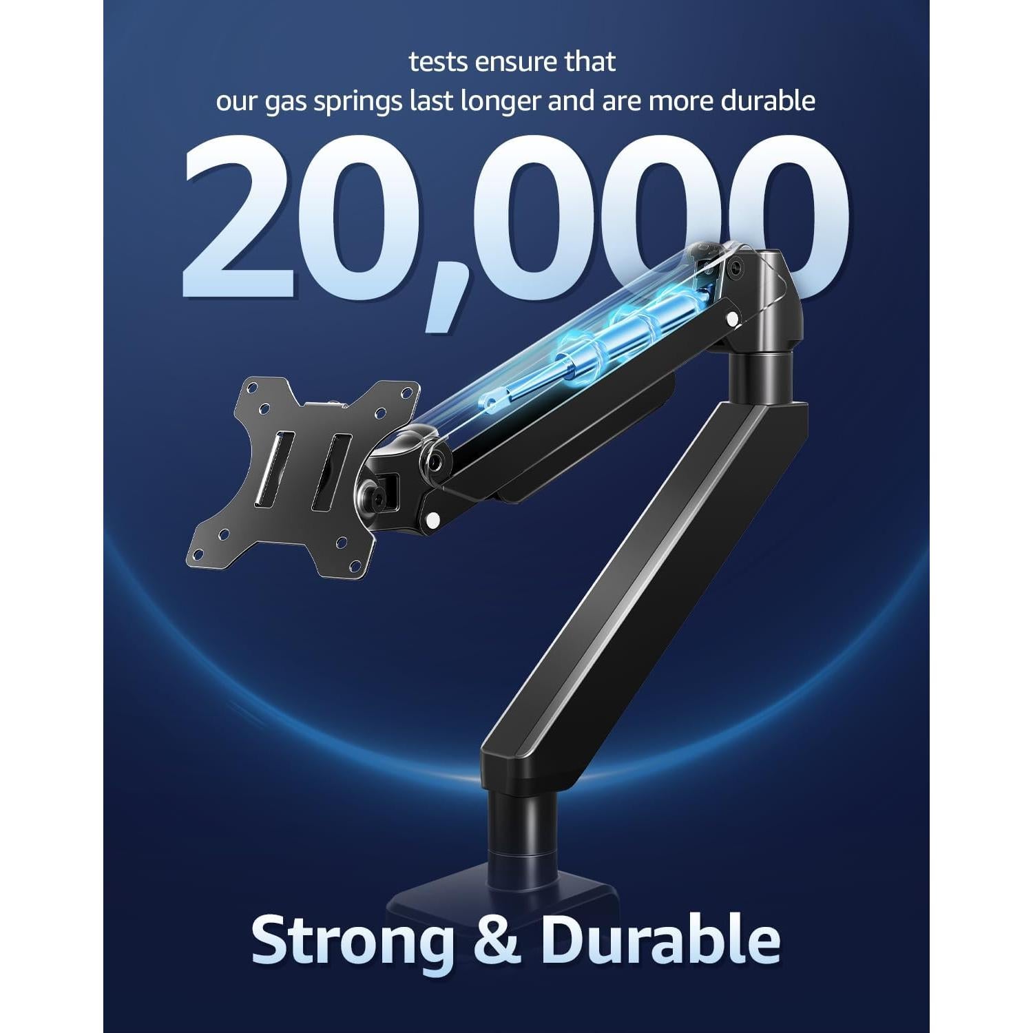 Soporte de Monitor MOUNTUP Ajustable 22-42" Negro 15 kg