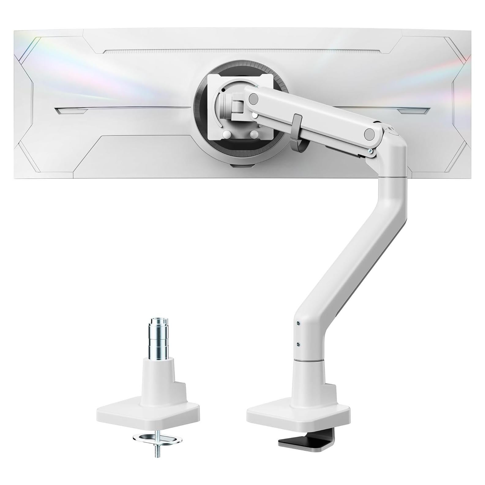 Brazo de Monitor Ajustable monTEK MA1001WH para Pantallas 17-57"