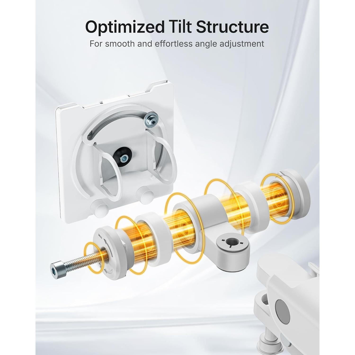 Brazo de Monitor Ajustable monTEK MA1001WH para Pantallas 17-57"