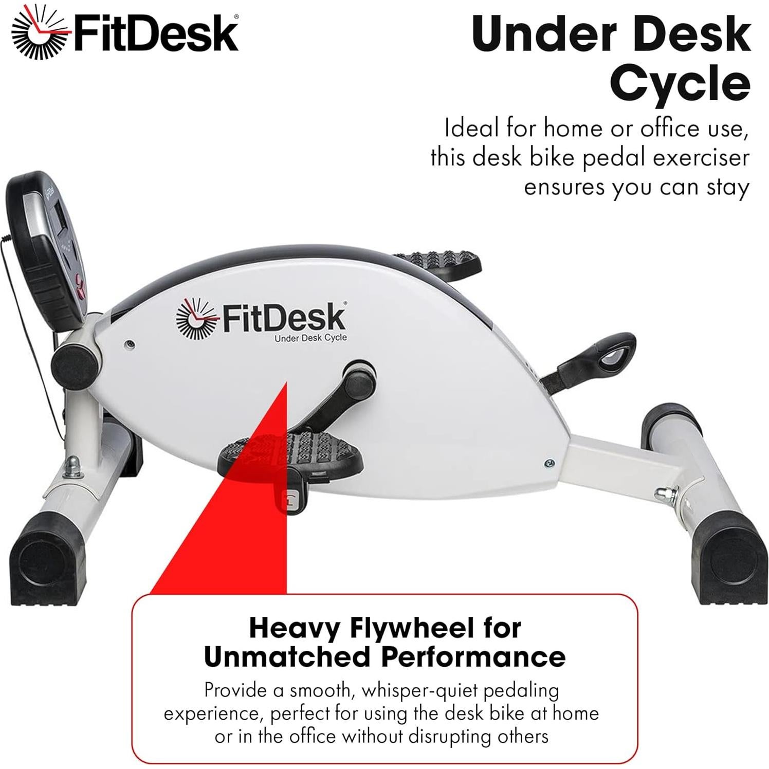FitDesk Ciclo Bajo Escritorio Magnético 8 Niveles Resistencia