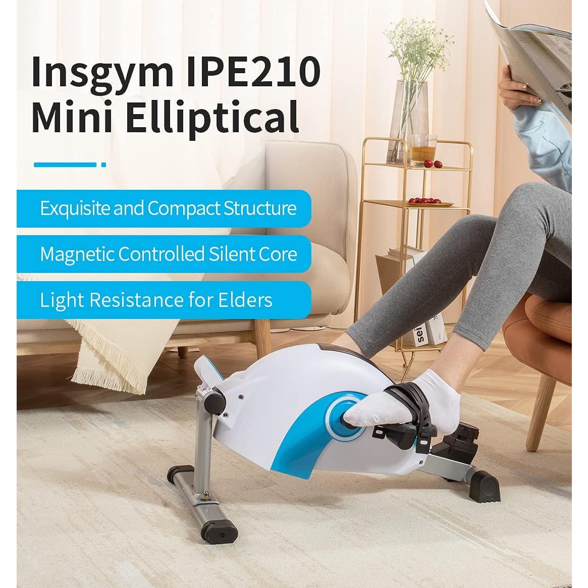 Ejercitador de Pedales Mini InsGym con Pantalla LCD y Resistencia Ajustable
