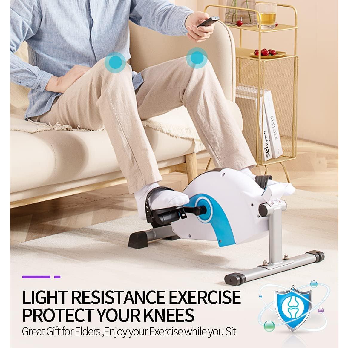 Ejercitador de Pedales Mini InsGym con Pantalla LCD y Resistencia Ajustable