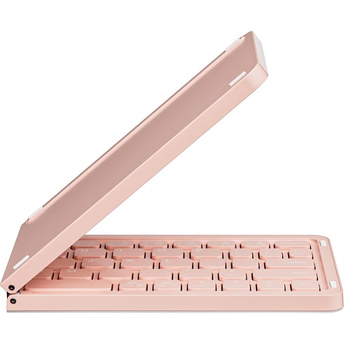 Teclado Bluetooth Plegable Veout E4 Rosa Ultra Delgado