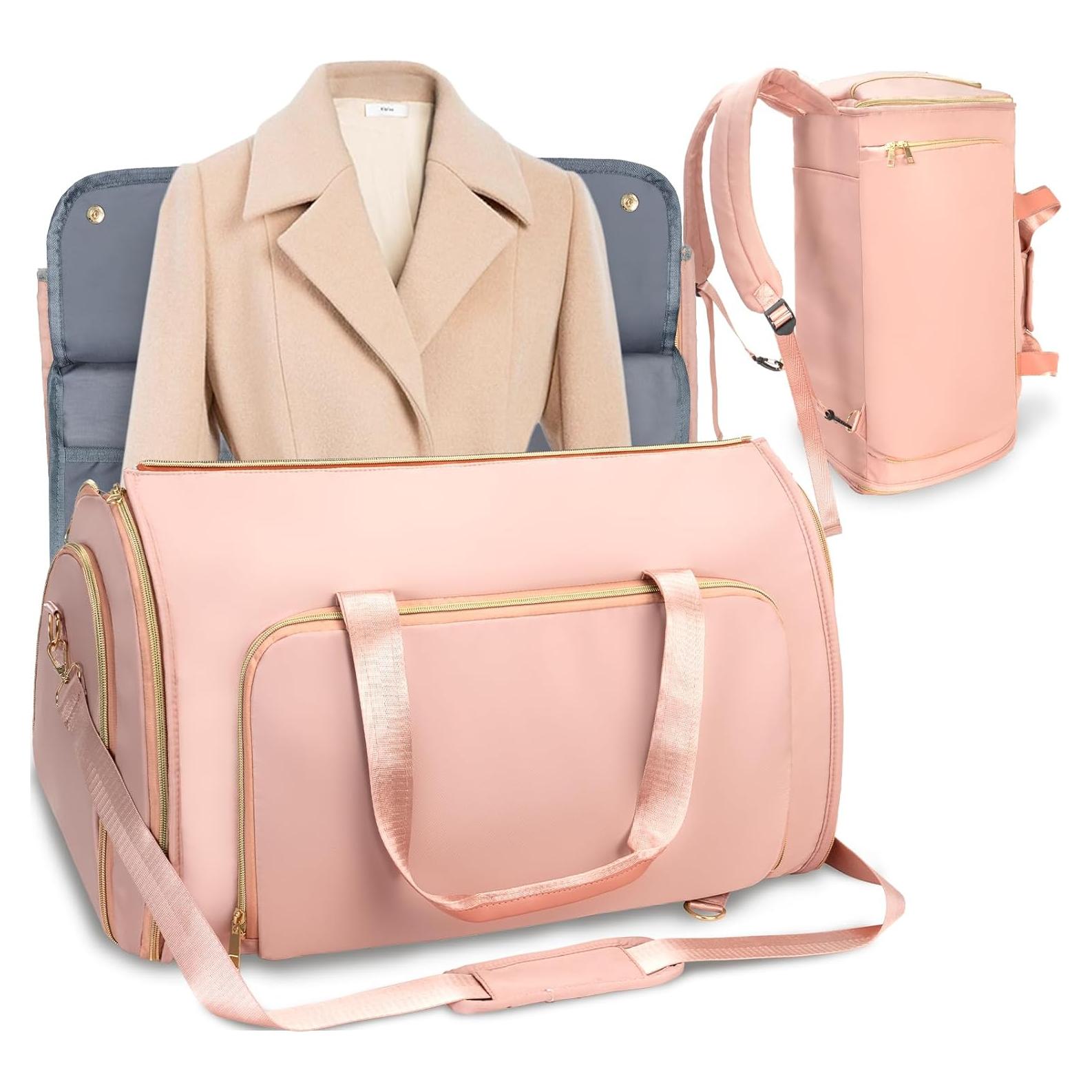 Bolsa de viaje 40L Stillithou rosa impermeable con compartimento