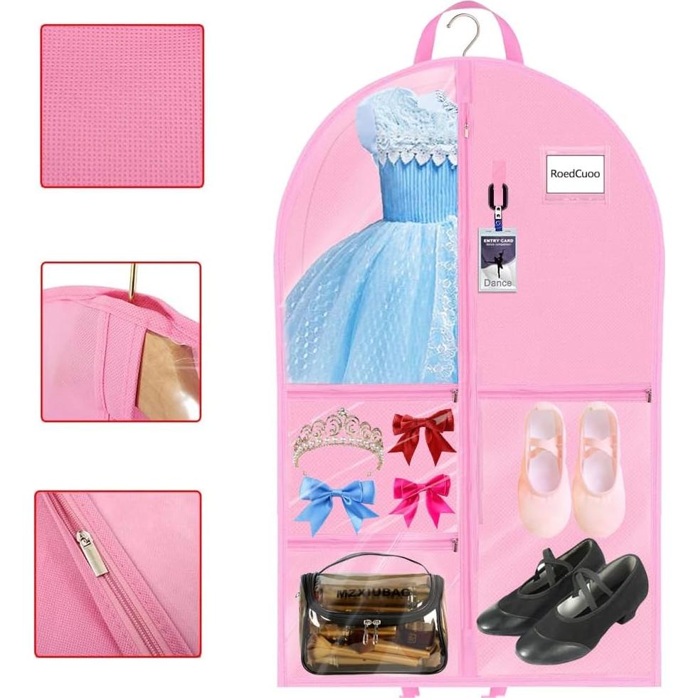 Bolsa de Vestuario para Danza RoedCuoo Rosa 101.6x61 cm