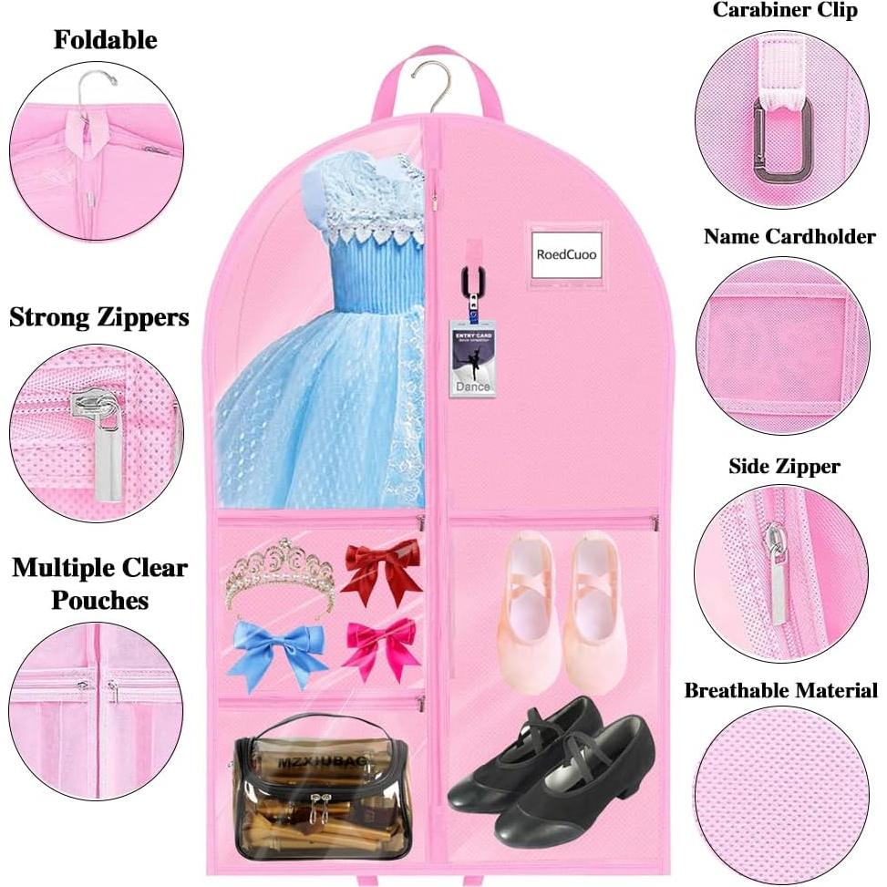 Bolsa de Vestuario para Danza RoedCuoo Rosa 101.6x61 cm