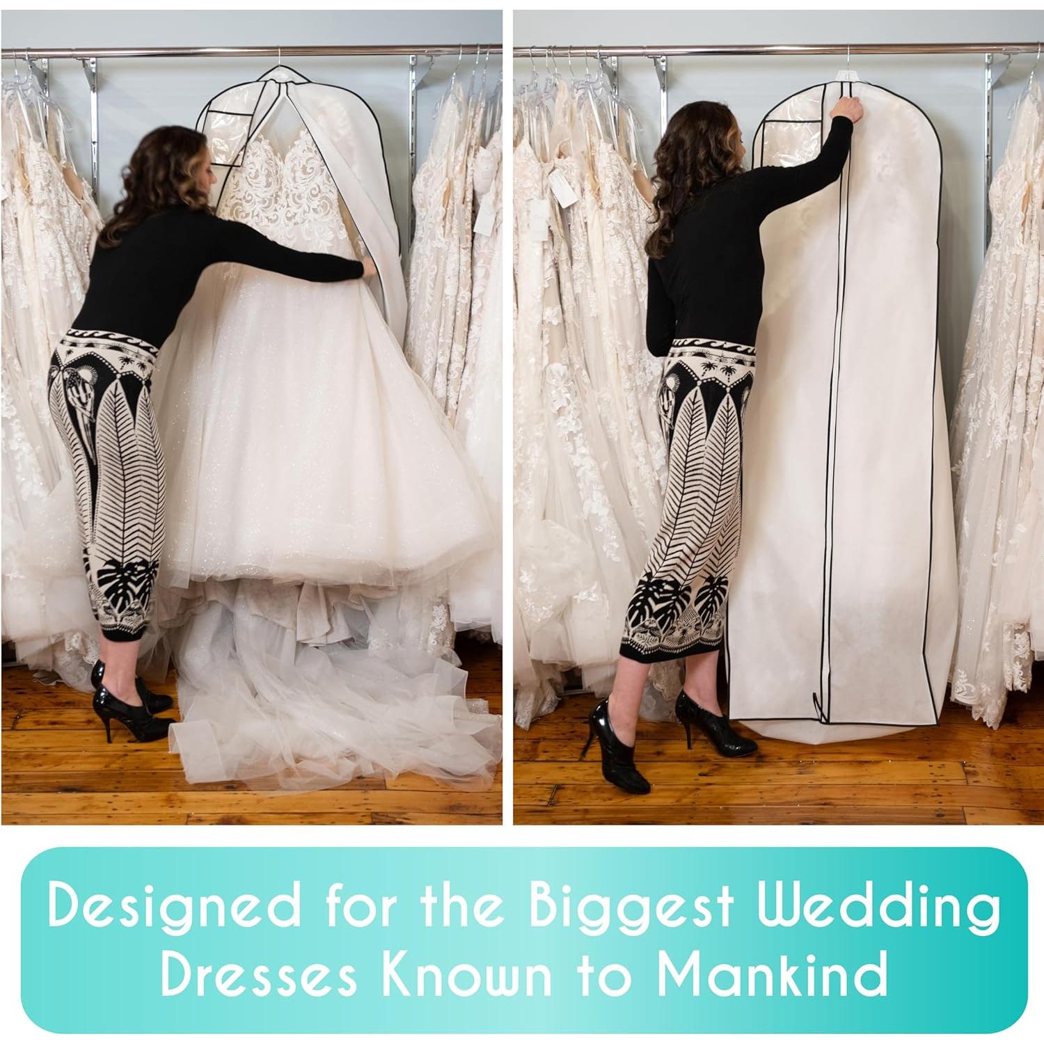 Bolsa Nupcial Extra Grande Azure Aster 72" x 24"