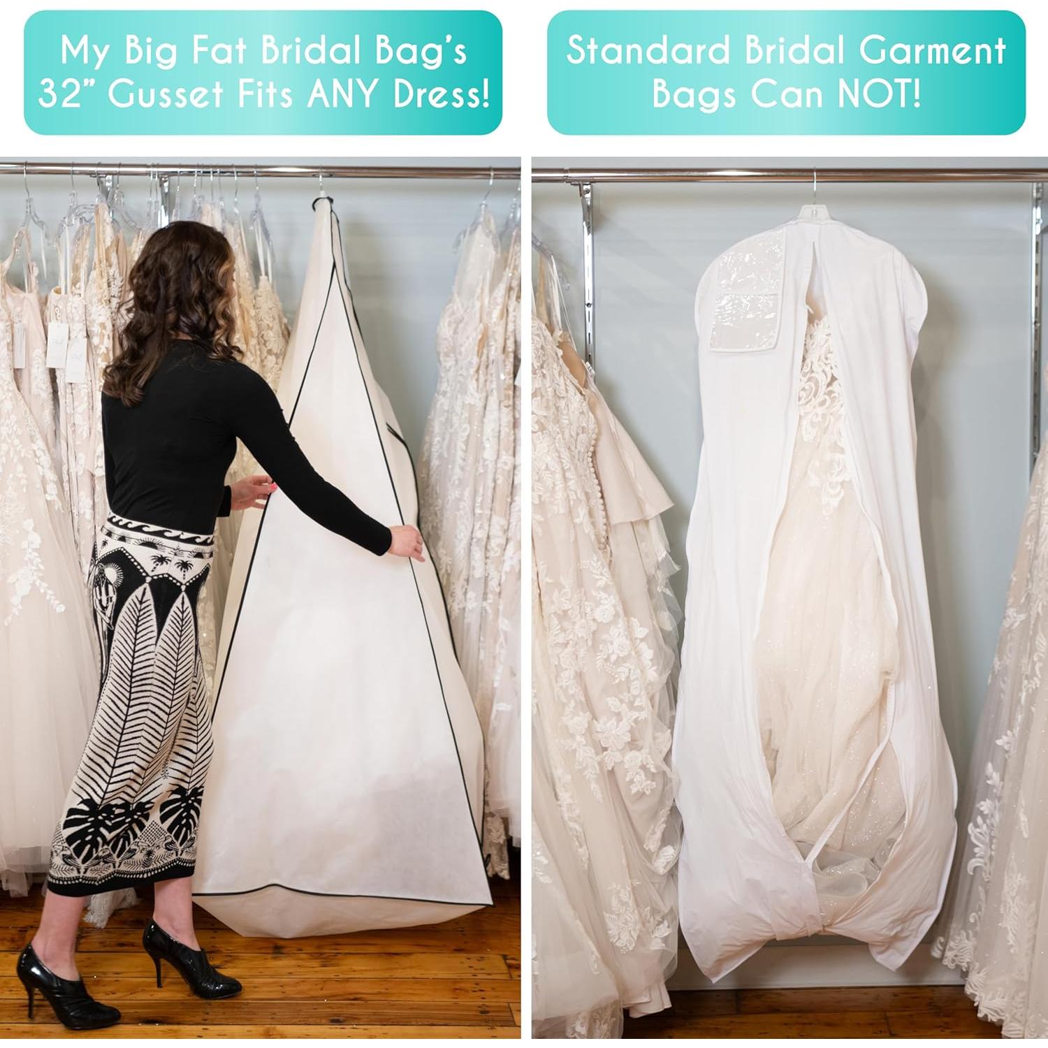 Bolsa Nupcial Extra Grande Azure Aster 72" x 24"