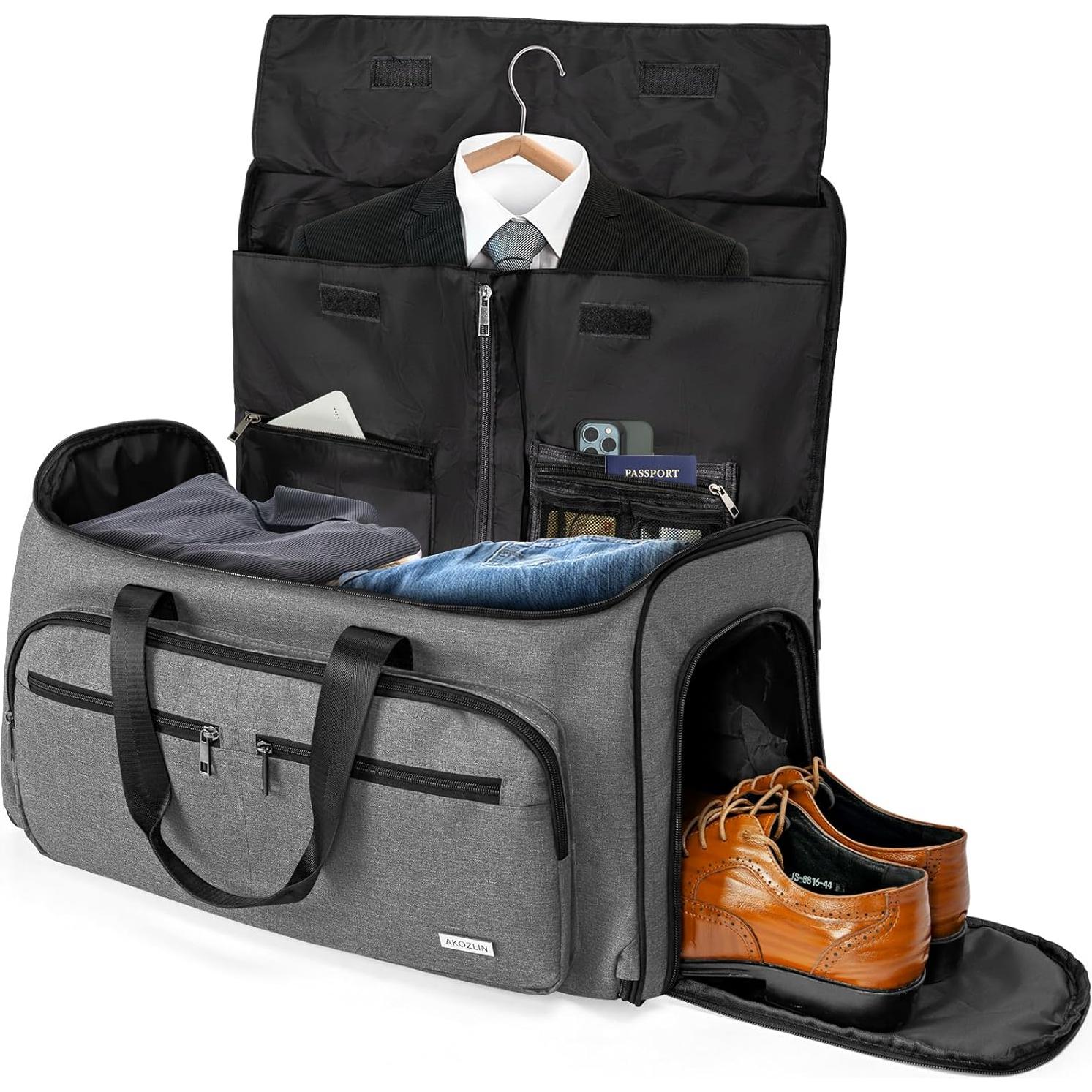 Bolsa de Ropa Convertible AKOZLIN 3 en 1 Gris 51L