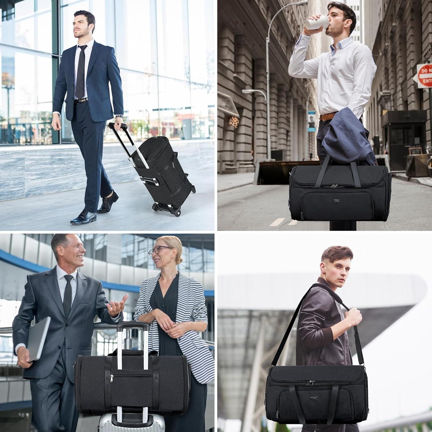 Bolsa de Ropa con Ruedas BP-684014 Negra Grande 55.88x30.99cm