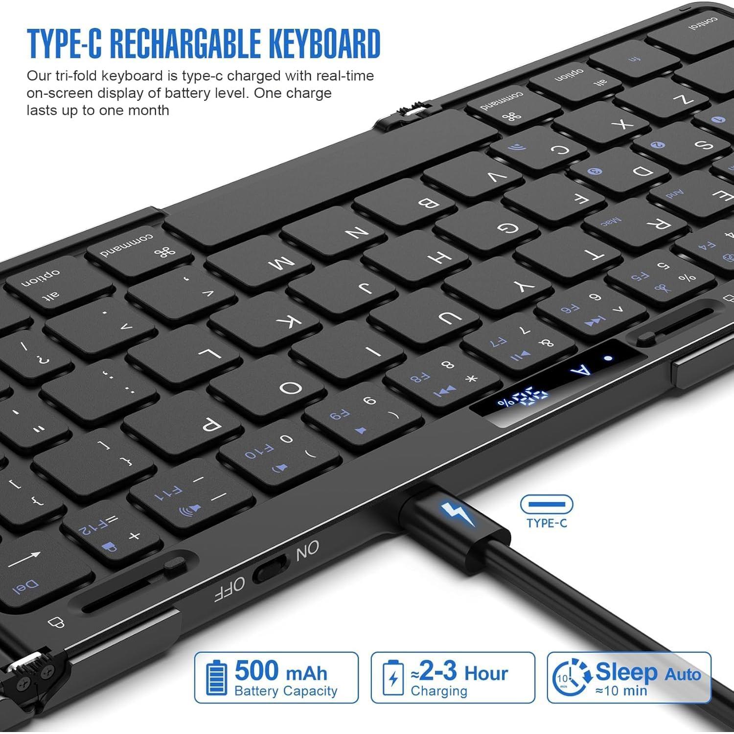Teclado Bluetooth Plegable JOMAA con Touchpad y RGB