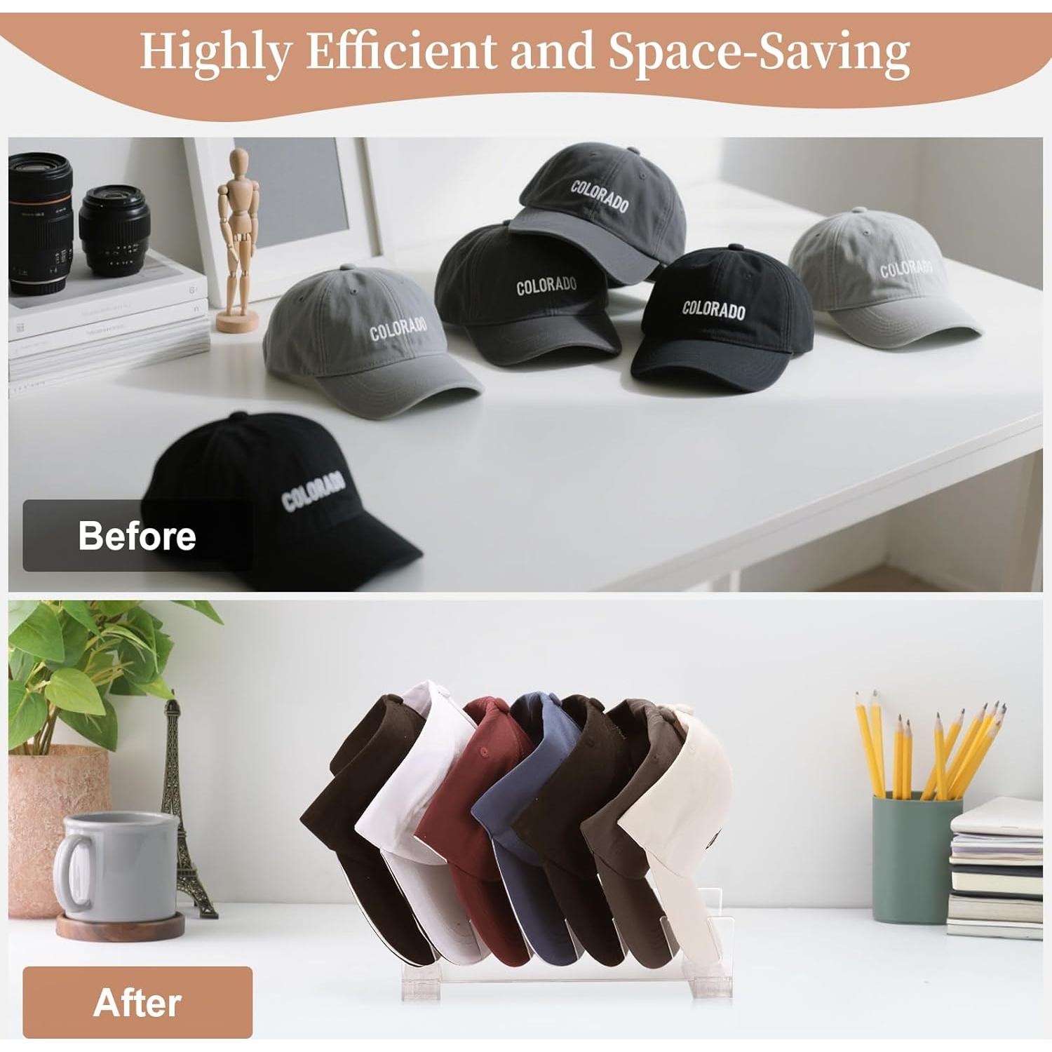 Soporte para Gorras COKIHOM 2 Paquete Organizador Transparente