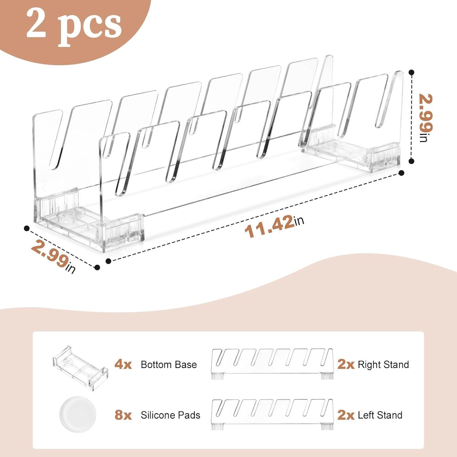 Soporte para Gorras COKIHOM 2 Paquete Organizador Transparente