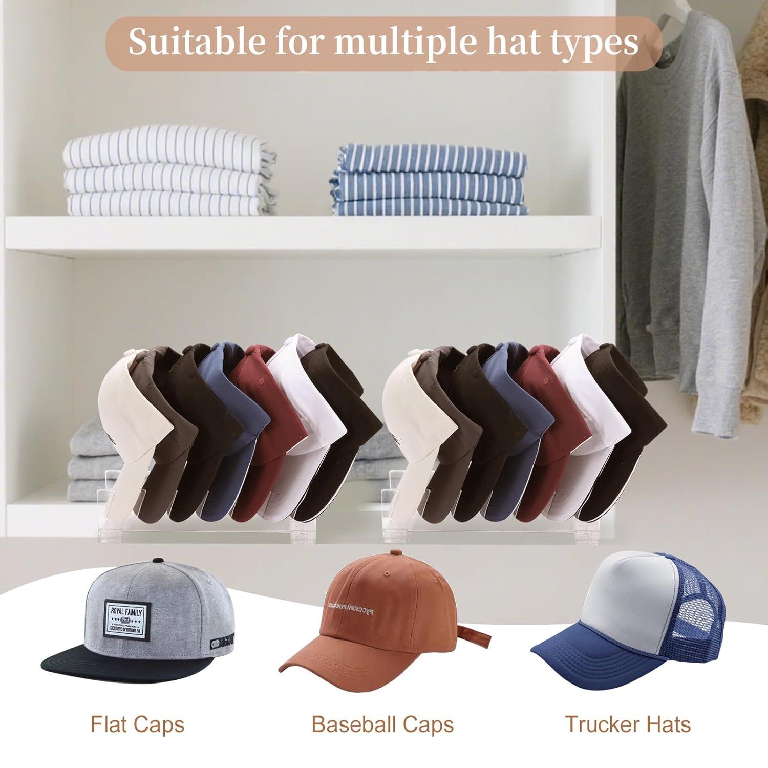 Soporte para Gorras COKIHOM 2 Paquete Organizador Transparente