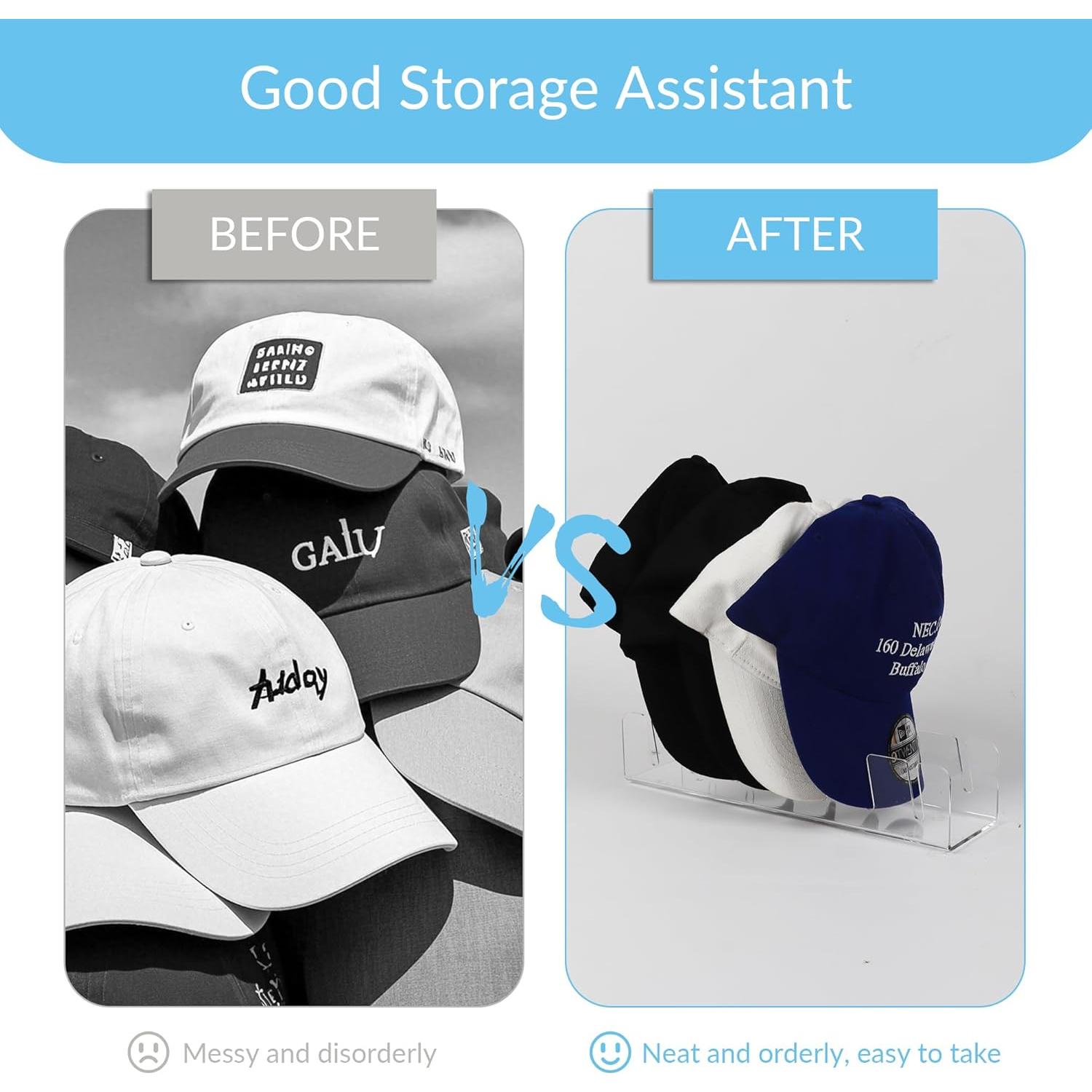 Organizador de Sombreros Acrílico EMOMAS - Paquete de 2