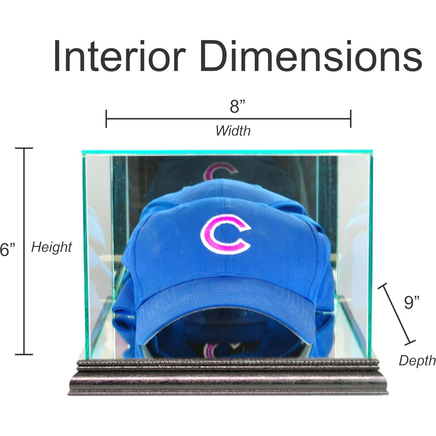 Exhibidor de Gorras Perfect Cases Madera con Vidrio UV