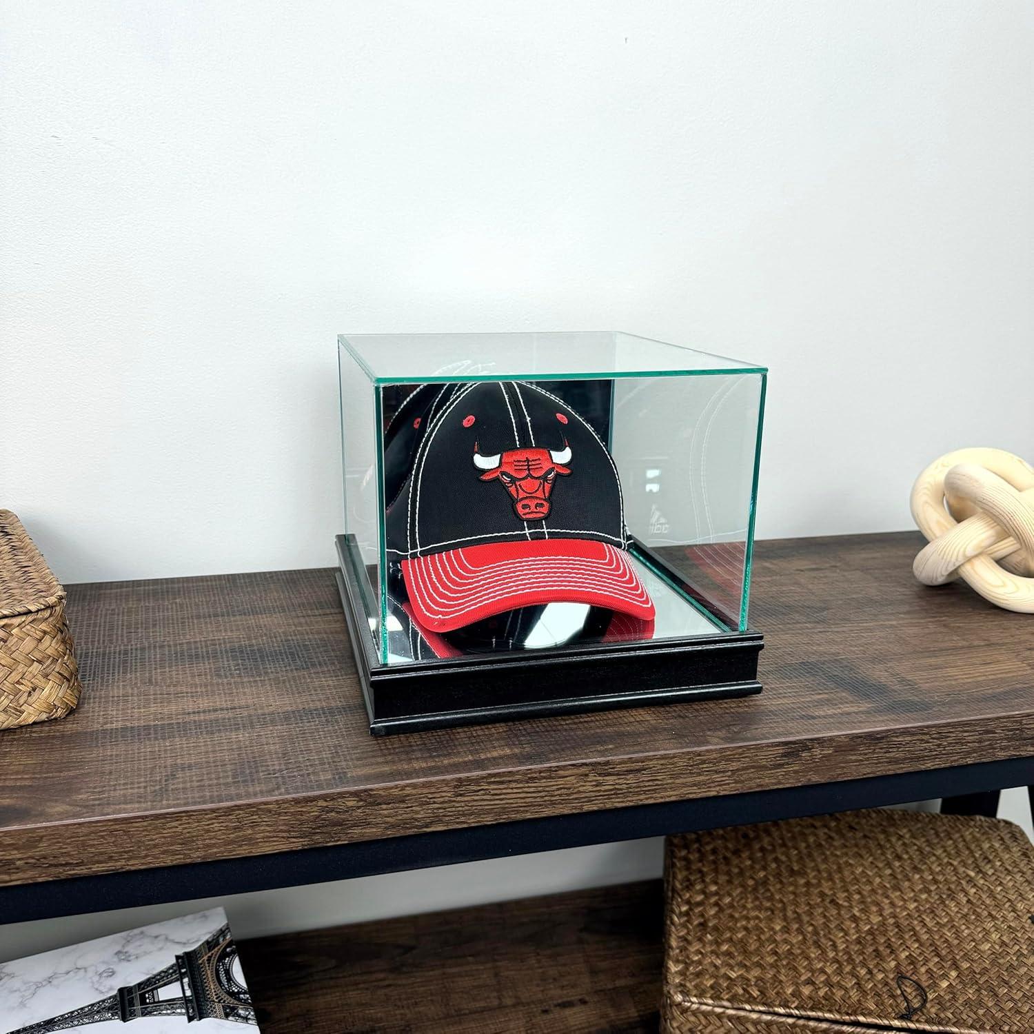 Exhibidor de Gorras Perfect Cases Madera con Vidrio UV