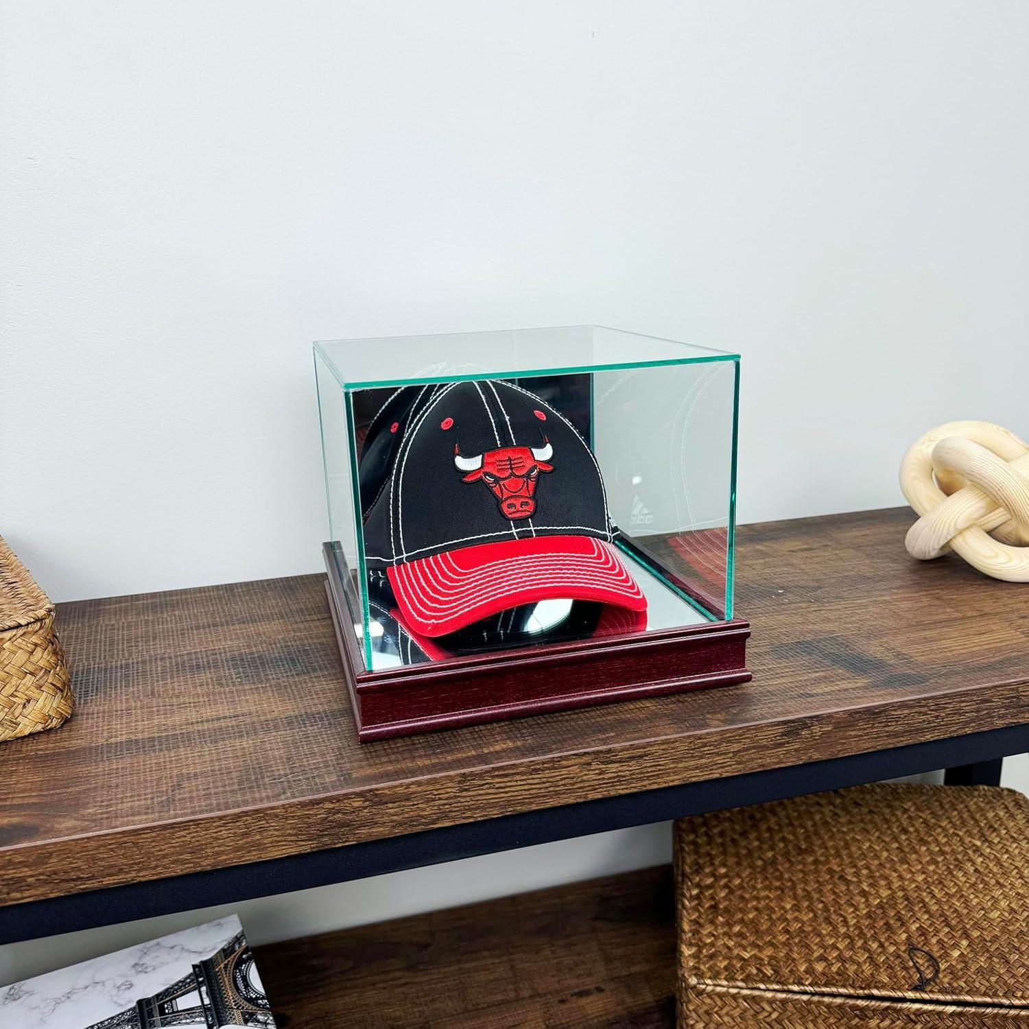 Exhibidor de Gorras Perfect Cases Madera con Vidrio UV