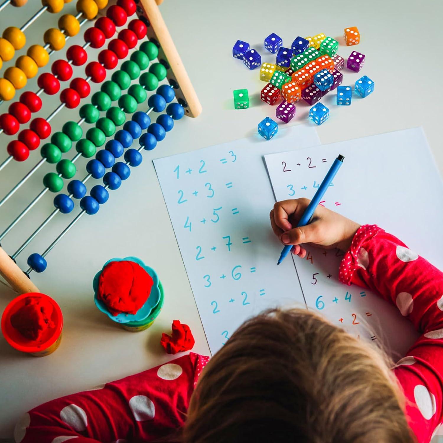 GWHOLE Set de 40 Dados de 6 Caras para Juegos de Mesa