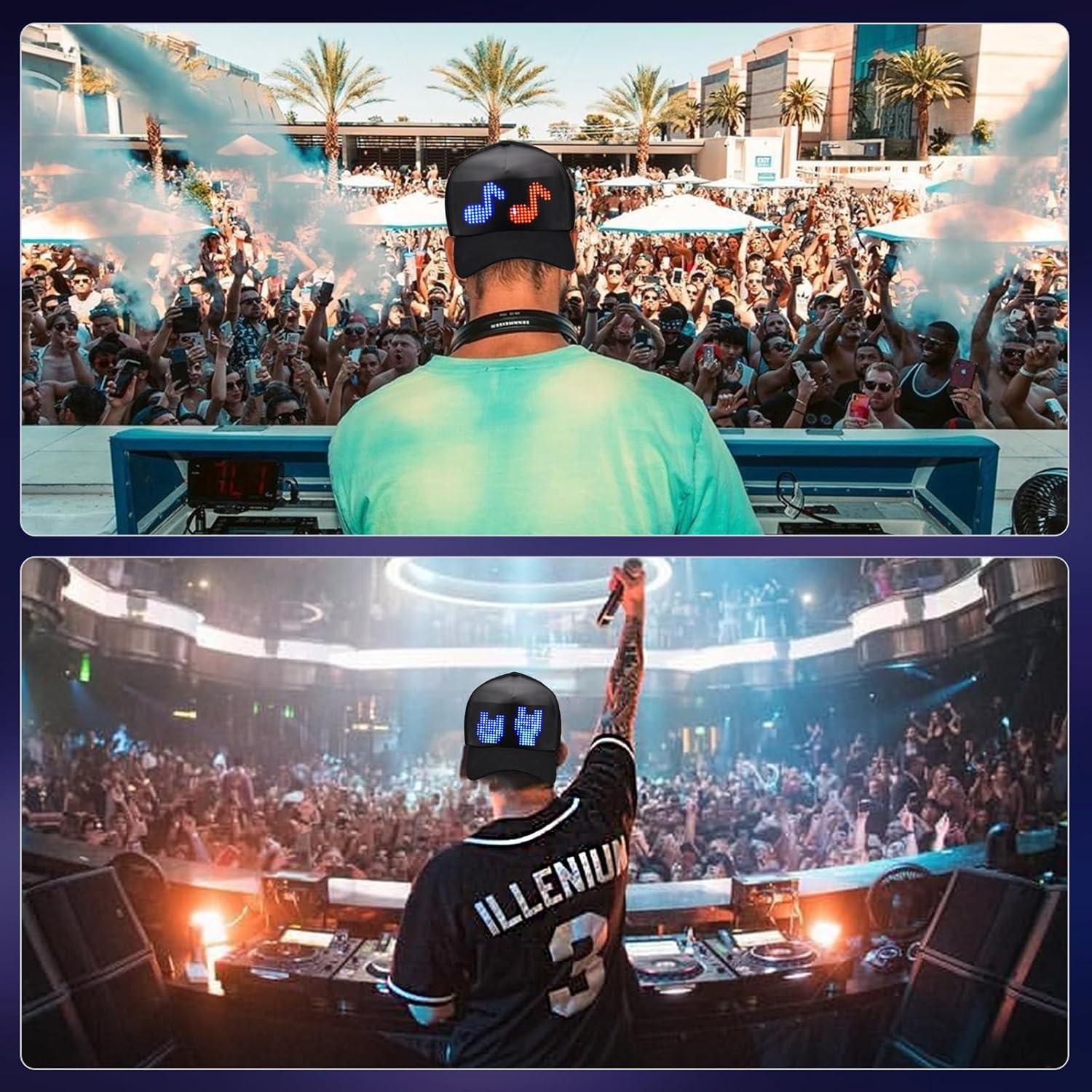 Gorra LED Inteligente GOTUS con App Bluetooth, Personalizable