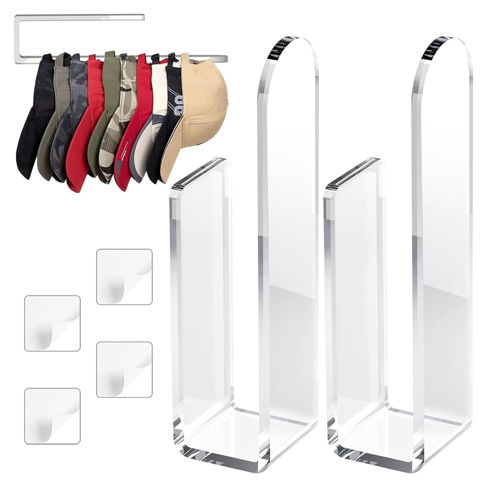 Soporte para Gorras de Béisbol Taimimy 2 Pcs Acrílico Transparente