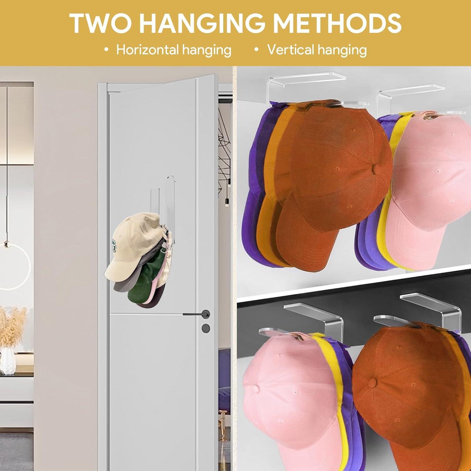 Soporte para Gorras de Béisbol Taimimy 2 Pcs Acrílico Transparente