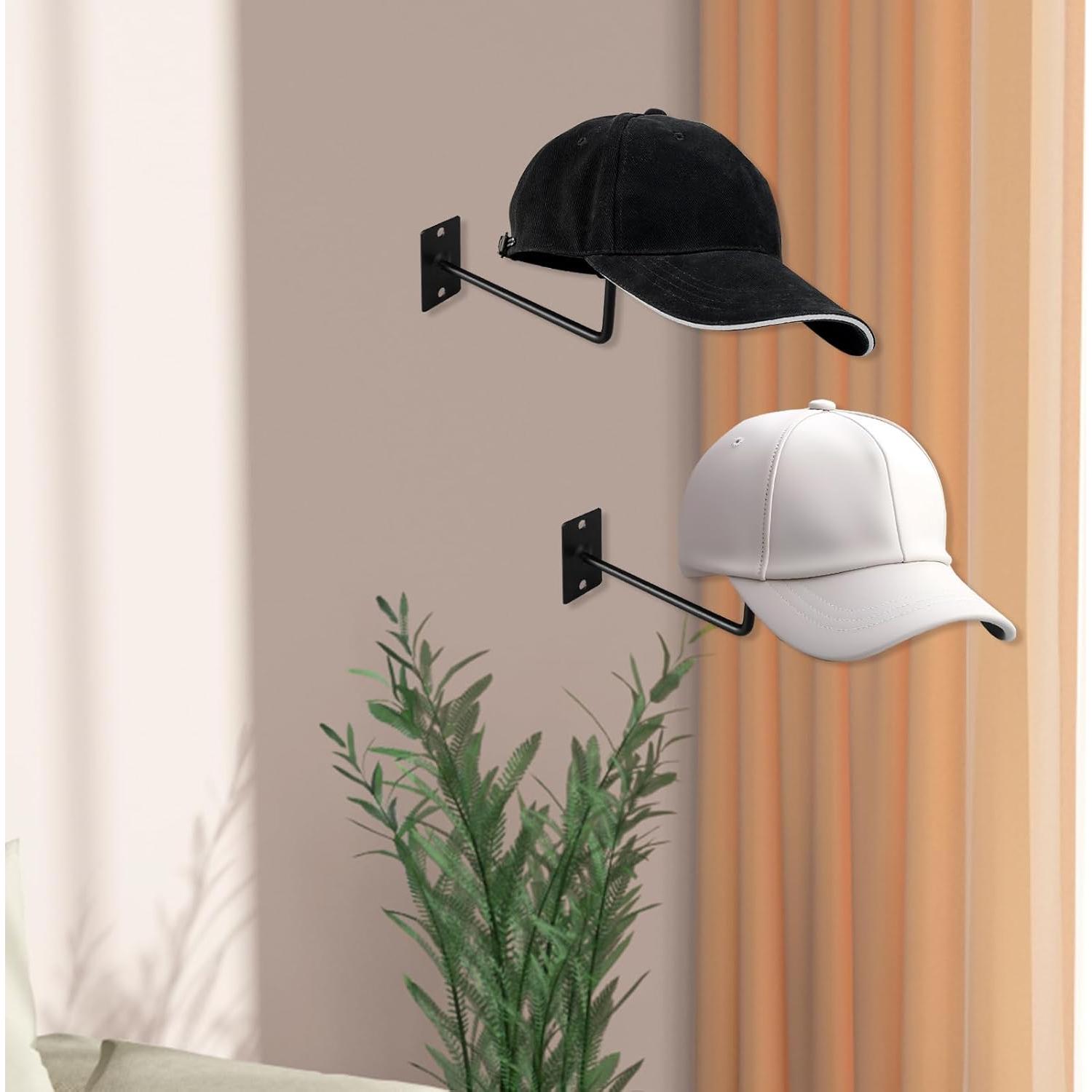 Juego de 5 Soportes de Sombrero de Metal Jtuxcke - Organizador Pared