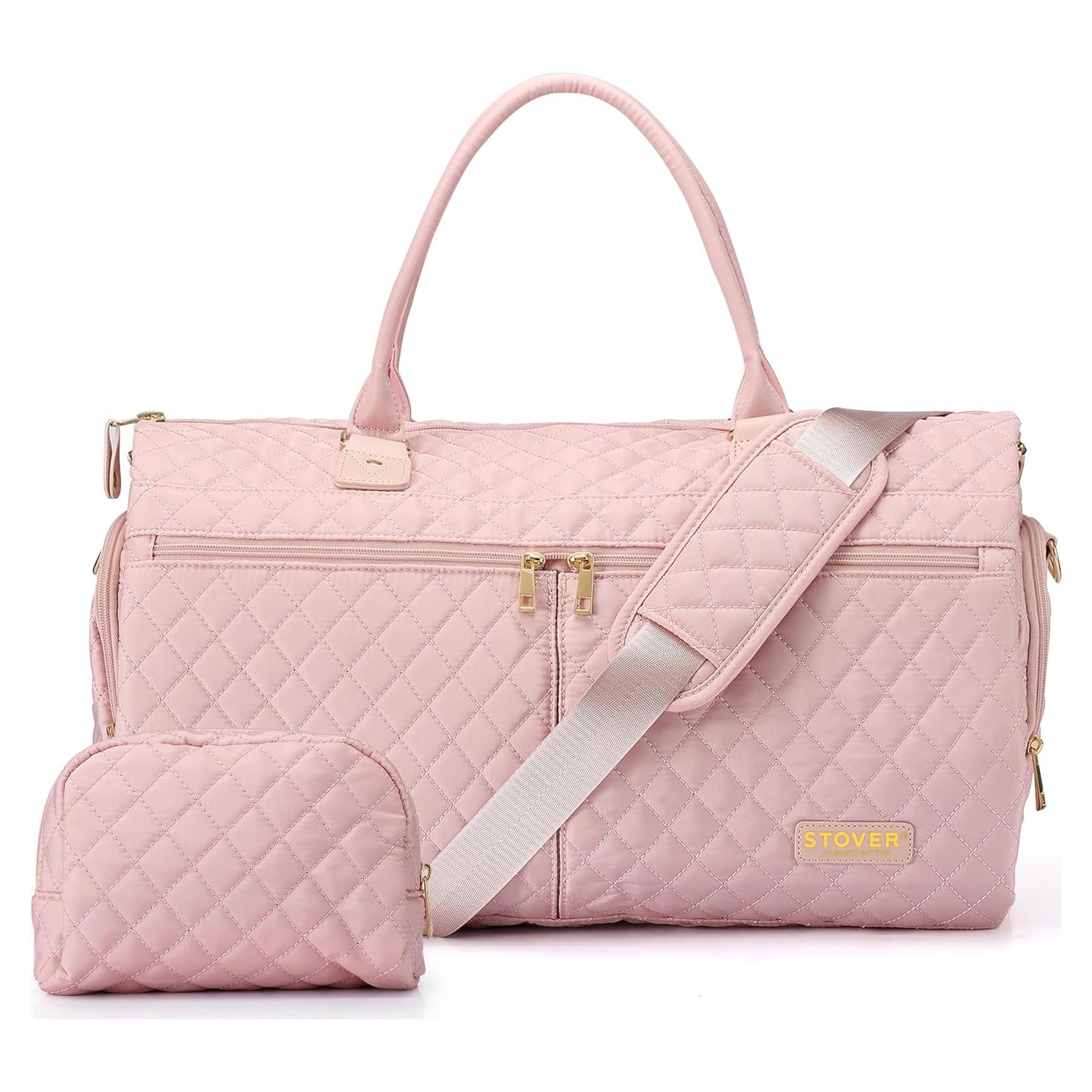 Bolsa de Viaje Convertible STOVER para Ropa - Rosa 2 en 1