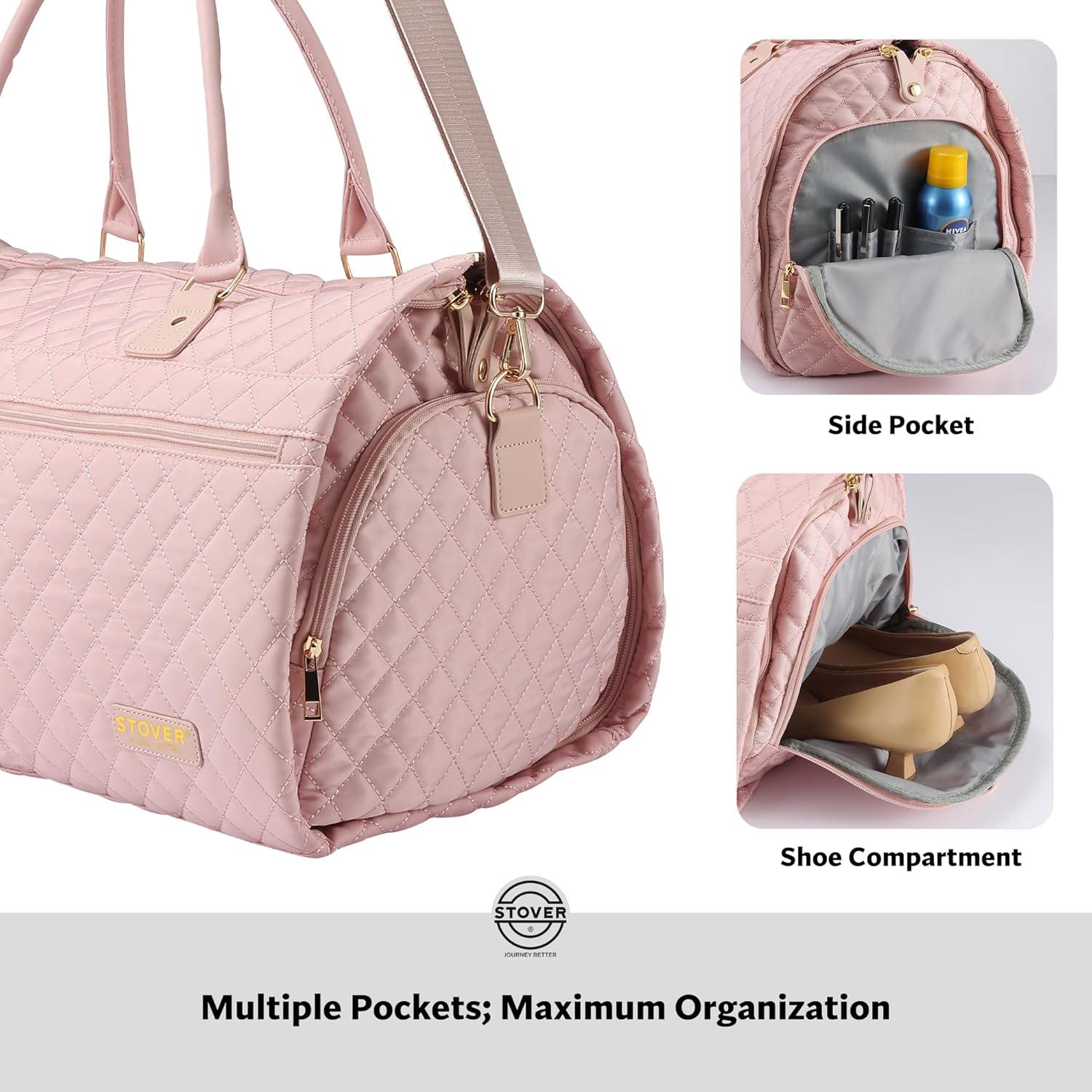 Bolsa de Viaje Convertible STOVER para Ropa - Rosa 2 en 1