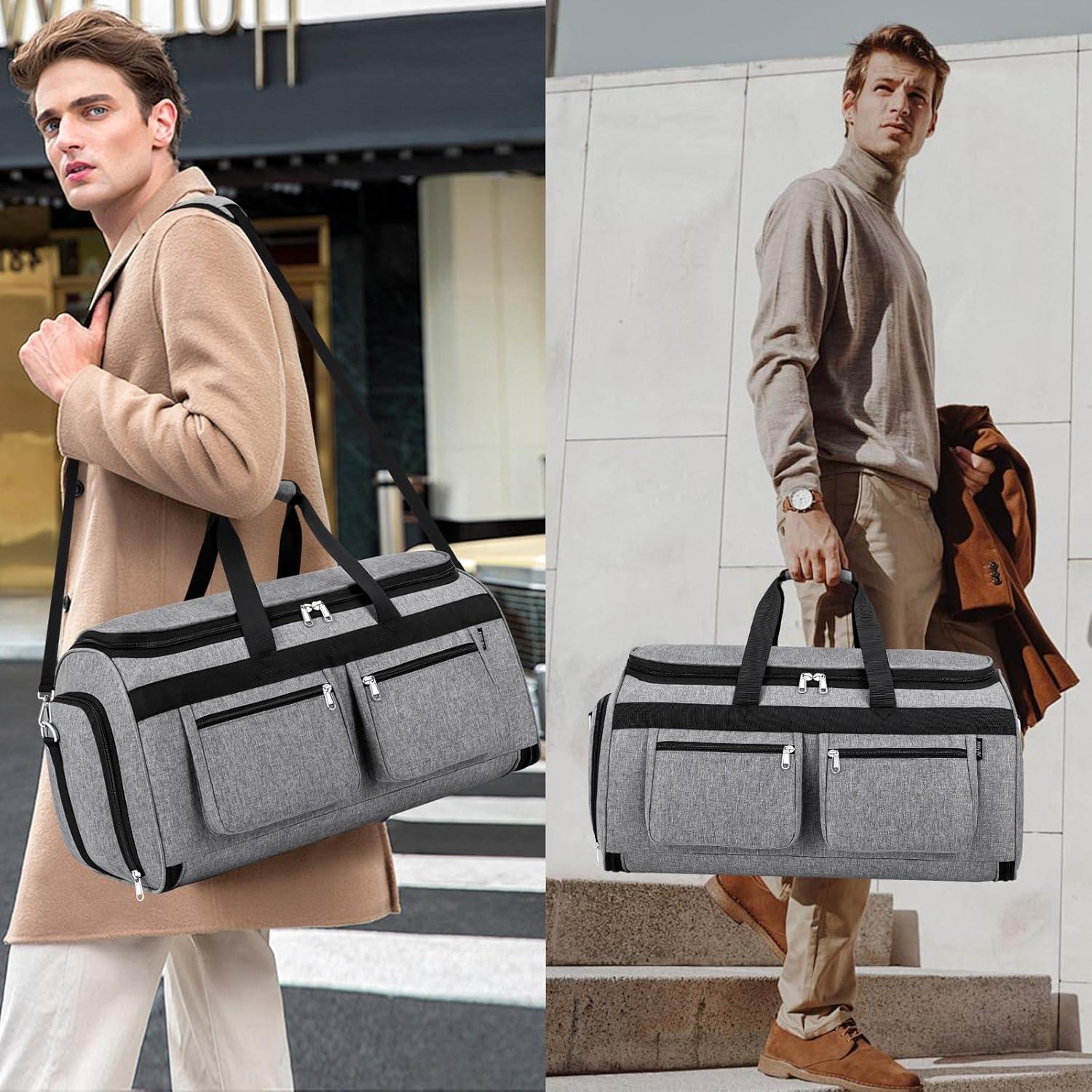 Bolsa de viaje tipo duffel IBFUN 2 en 1 con bolsa de aseo