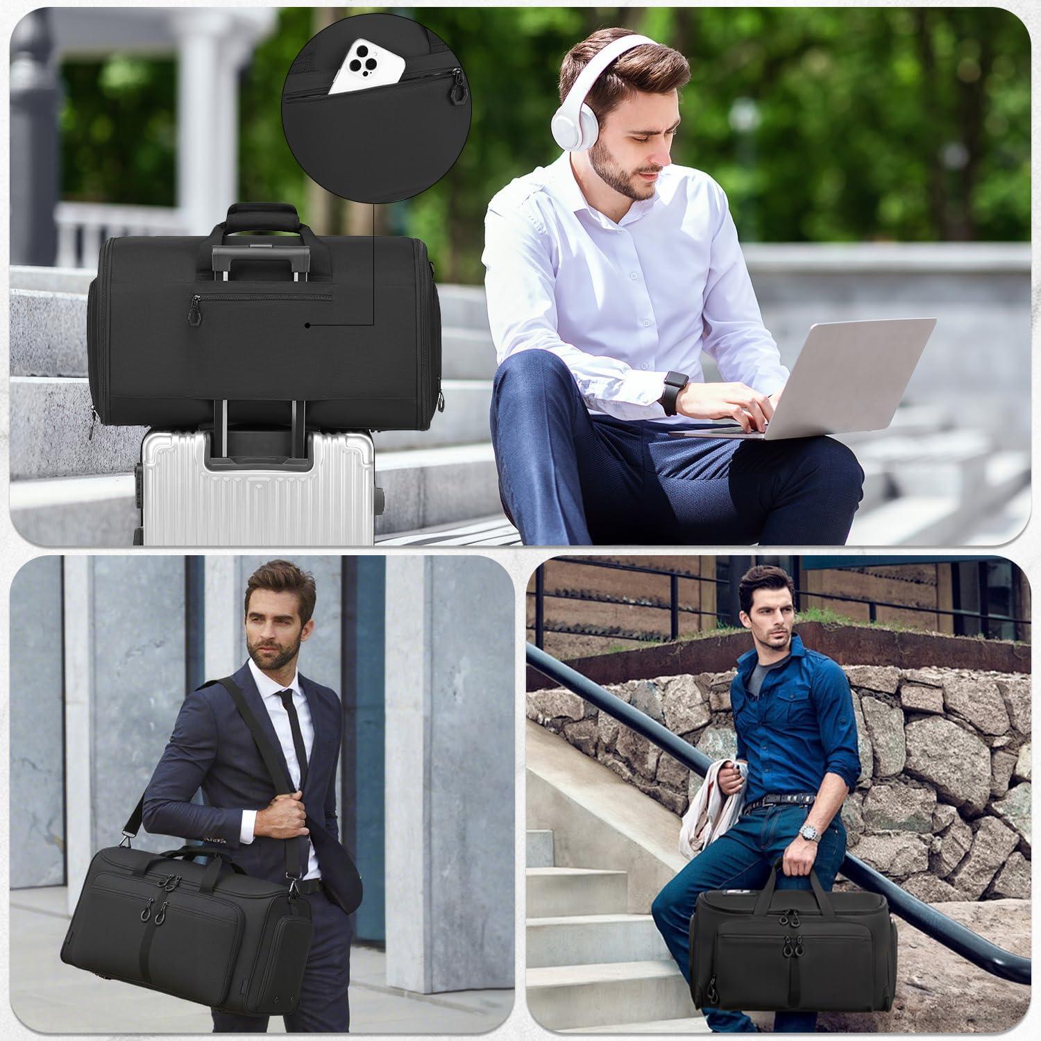 Bolsa Duffle Convertible 2 en 1 HBL01MLA 55L Negro