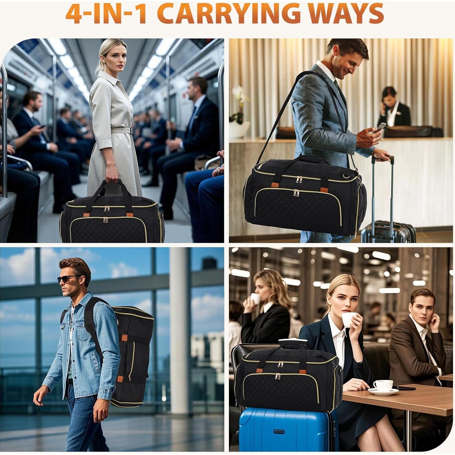 Bolsa de Viaje Convertible Hautton 50L 2-en-1 Unisex