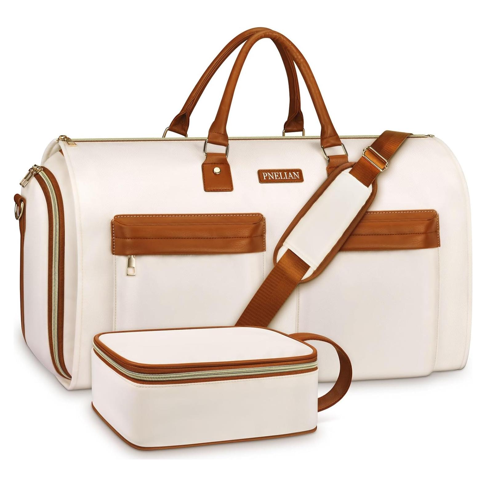 Bolsa de Ropa Convertible Pnelian 60L 2 en 1 Beige