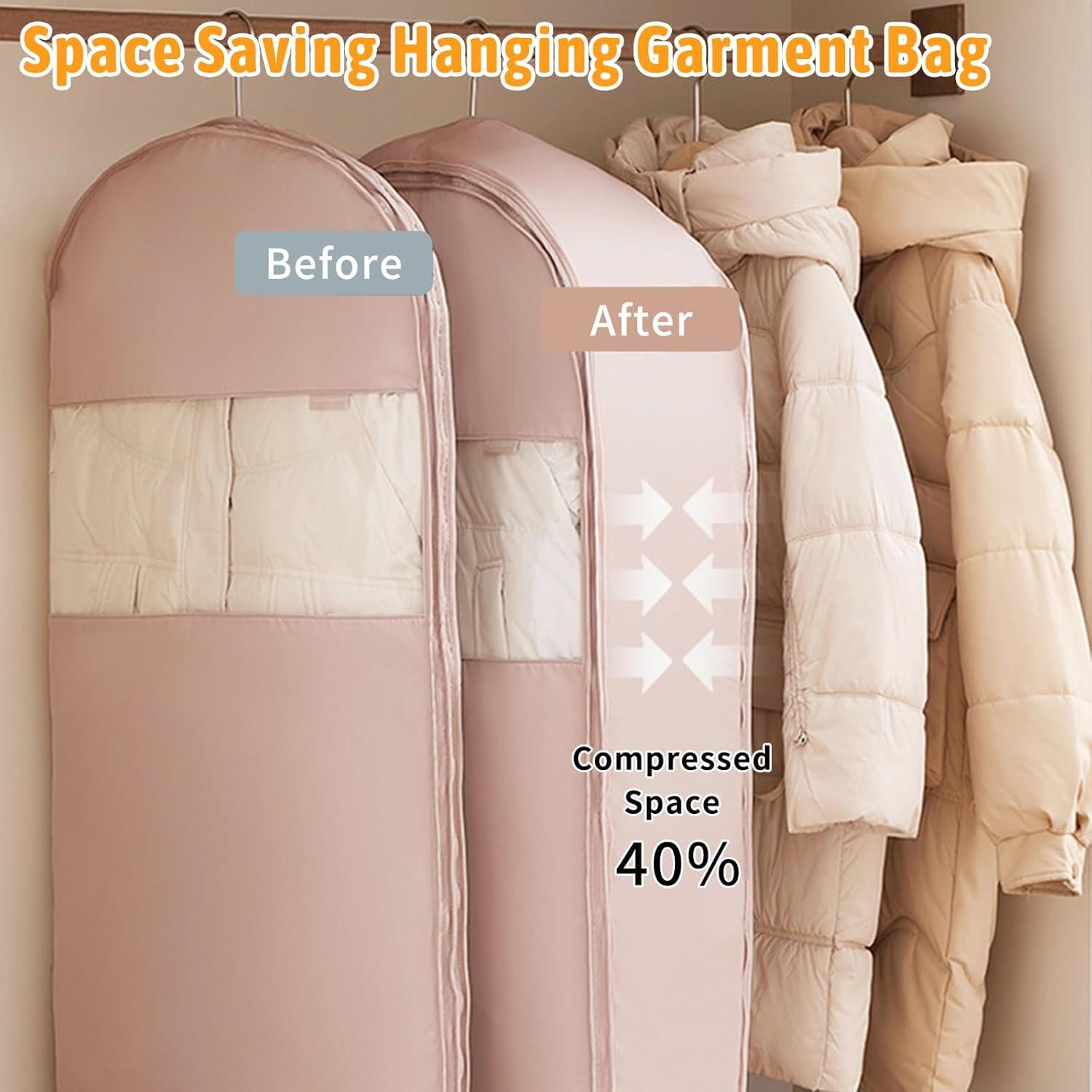 Bolsa Colgante Ahorra Espacio TPILOAW 75.7L Rosa PVC