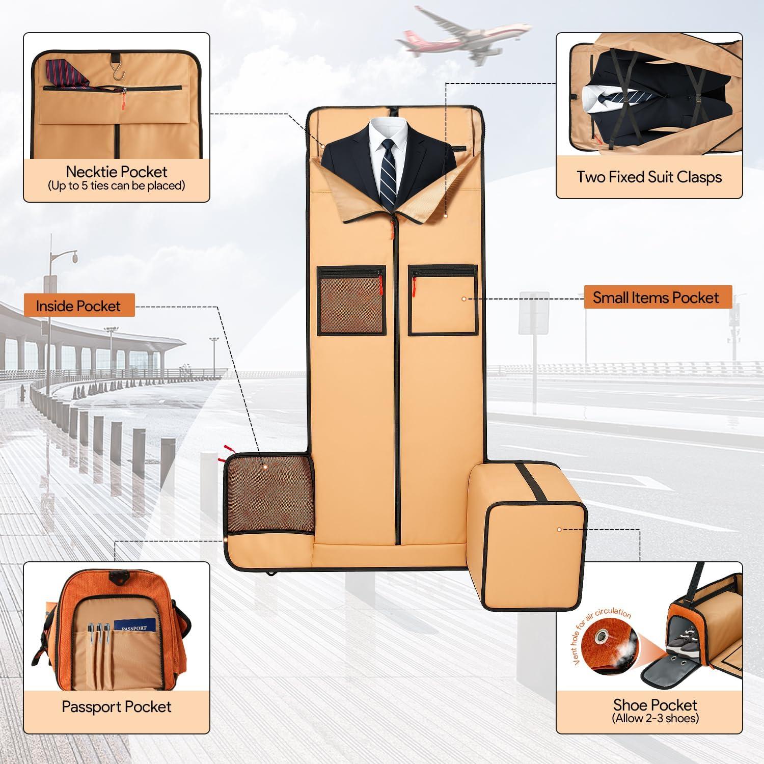 Bolsa Duffle Impermeable HOMQUIET 45L 2 en 1 para Viajar