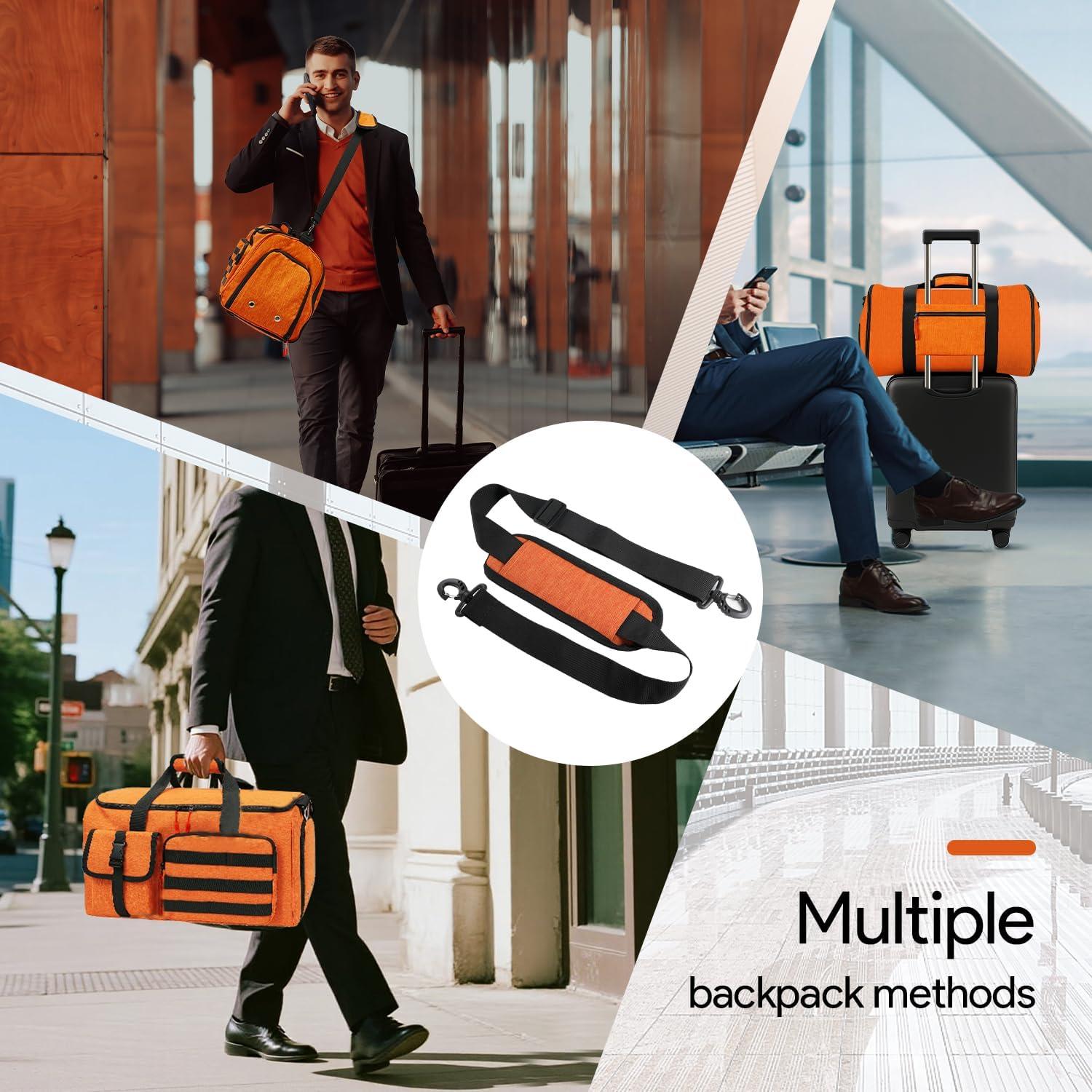 Bolsa Duffle Impermeable HOMQUIET 45L 2 en 1 para Viajar