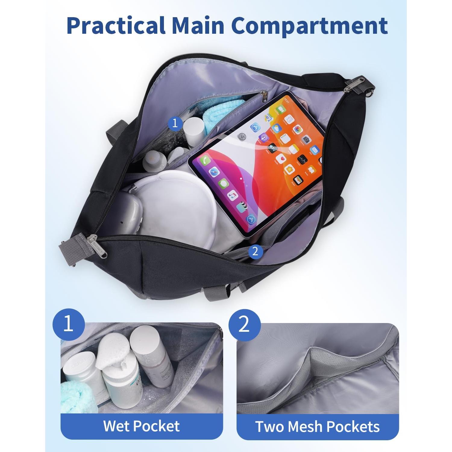 Bolsa de Viaje Narwey 30L Negra para Spirit y Frontier