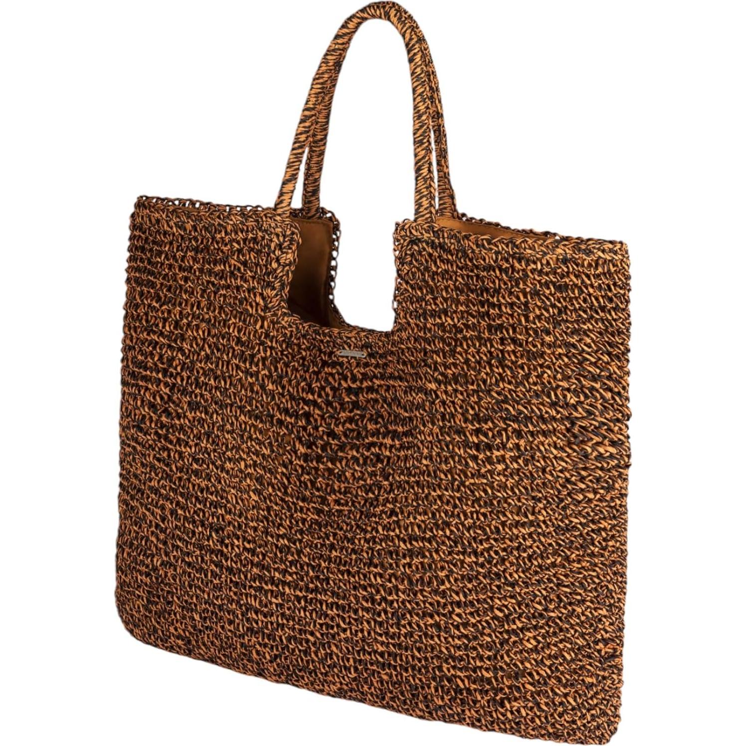 Bolso de Playa Roxy para Mujeres | Paja Eco-Chic | Ligero y Transpirable