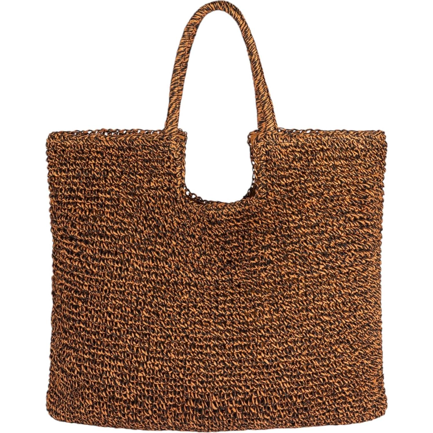 Bolso de Playa Roxy para Mujeres | Paja Eco-Chic | Ligero y Transpirable