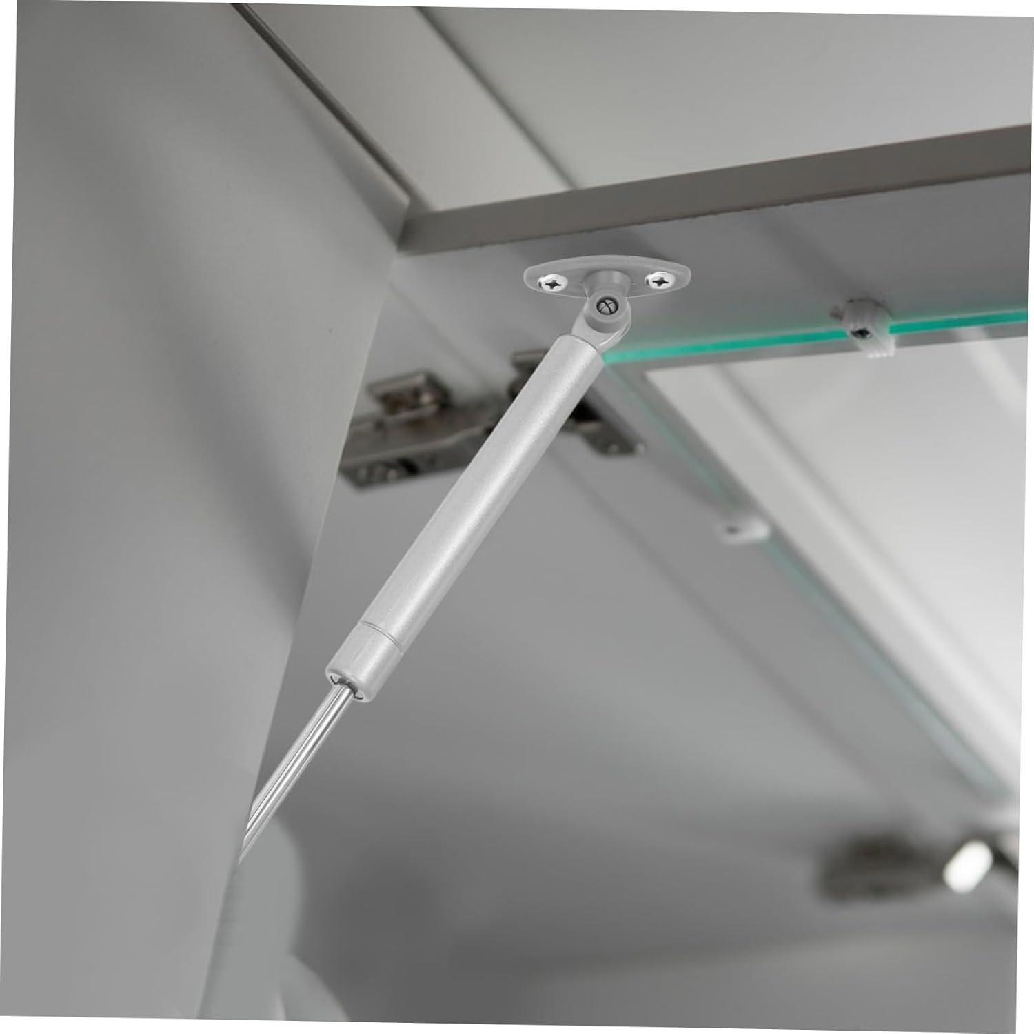 Soporte de Tapa de Gas Hidráulico Vaguelly 28cm Plata