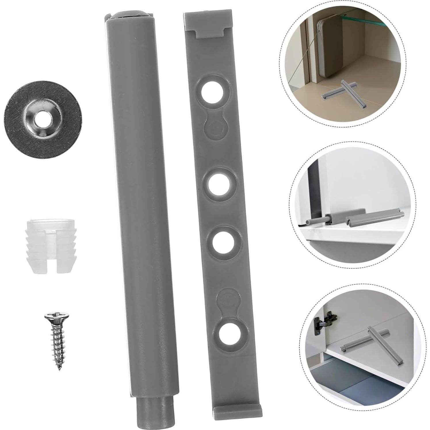 4 Amortiguadores de Cierre Suave OSALADI para Puertas 9x1cm