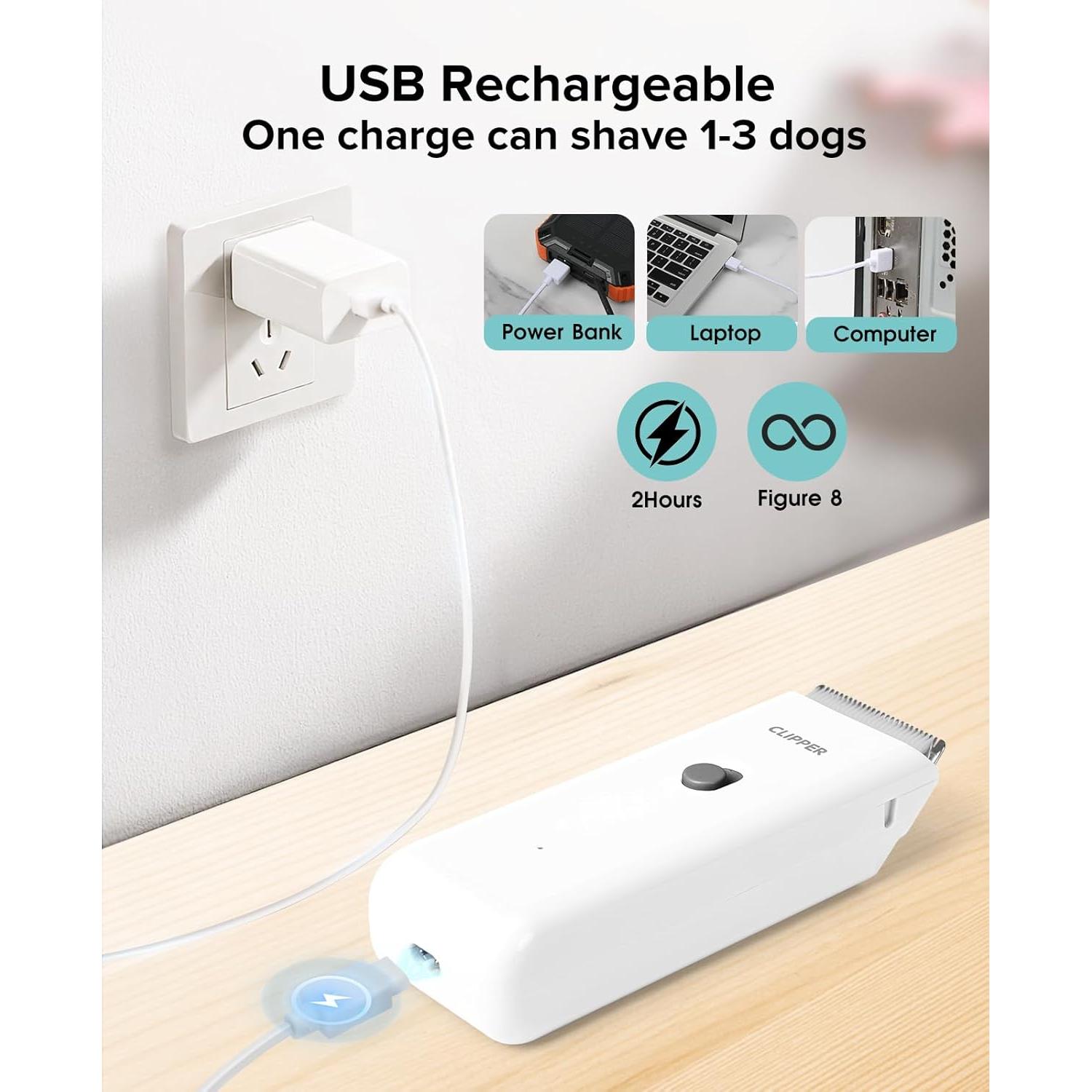 Cortadora de Pelo Inalámbrica Marvljojo para Perros y Gatos